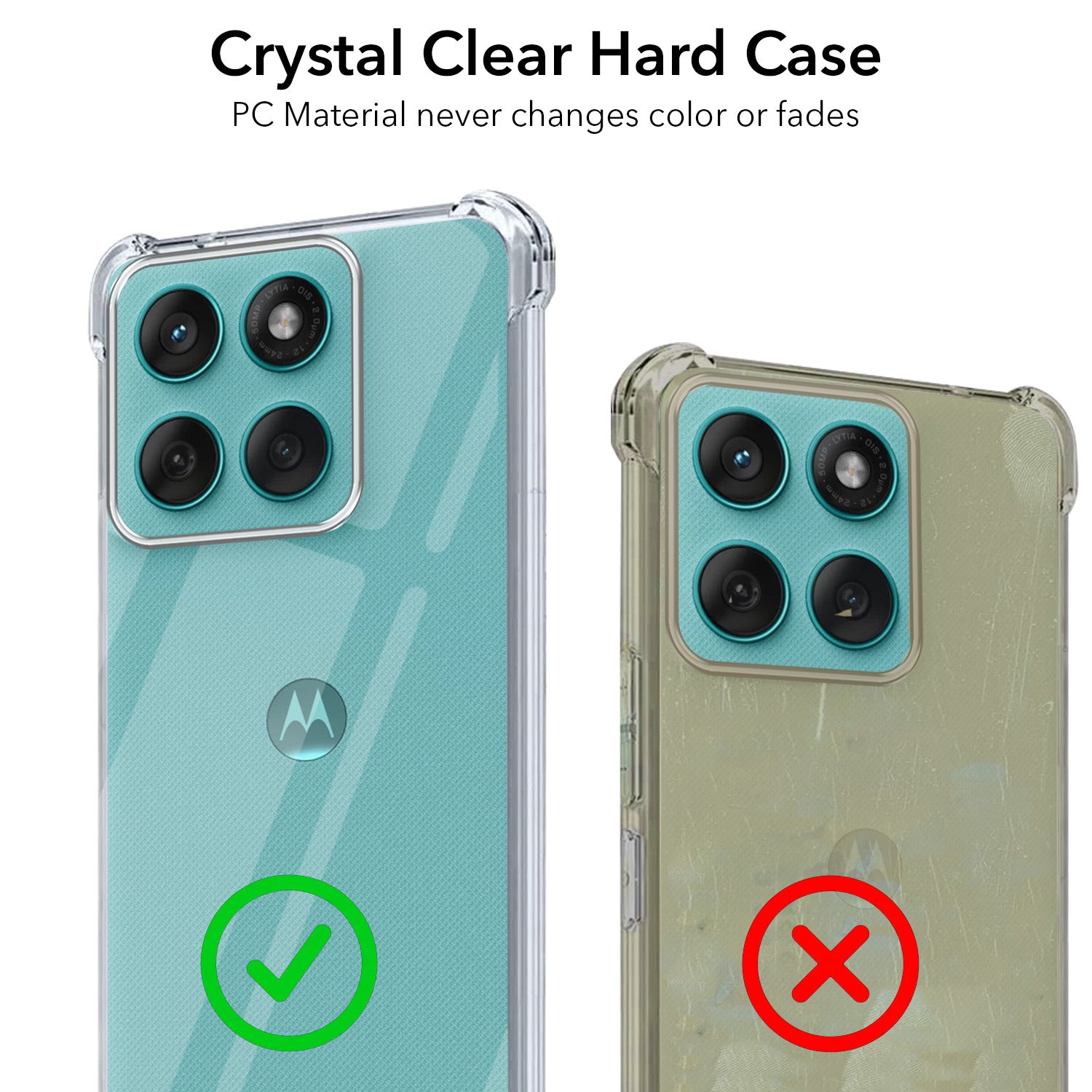 For Motorola Moto Edge 60 Fusion Back Cover (Drop & Camera Protection | Hard Polycarbonate)