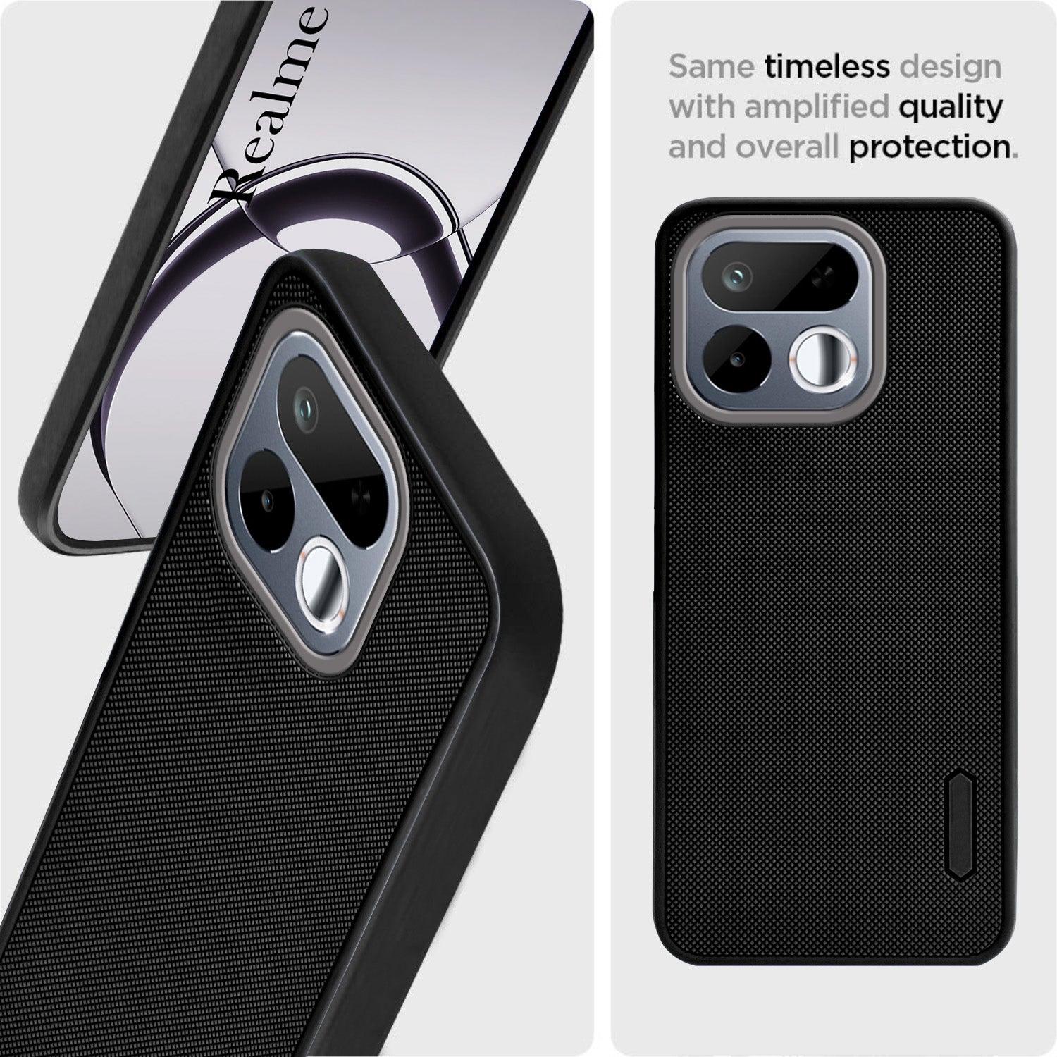 For Realme 16T 5G Back Cover Case Rubberised (Textured Grip Design | Camera Protection | Slim and Light Weight | Soft Touch and Feel)