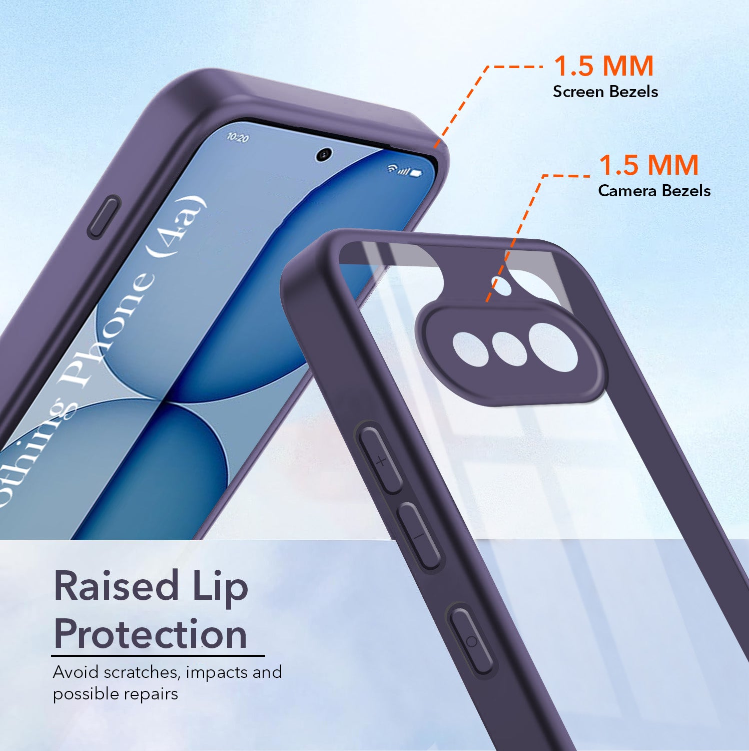 For Nothing Phone 4A 5G  Back Cover Case Ultra-Hybrid (Lifetime Anti Yellow | Anti Scratch | Crystal Clear Shockproof)
