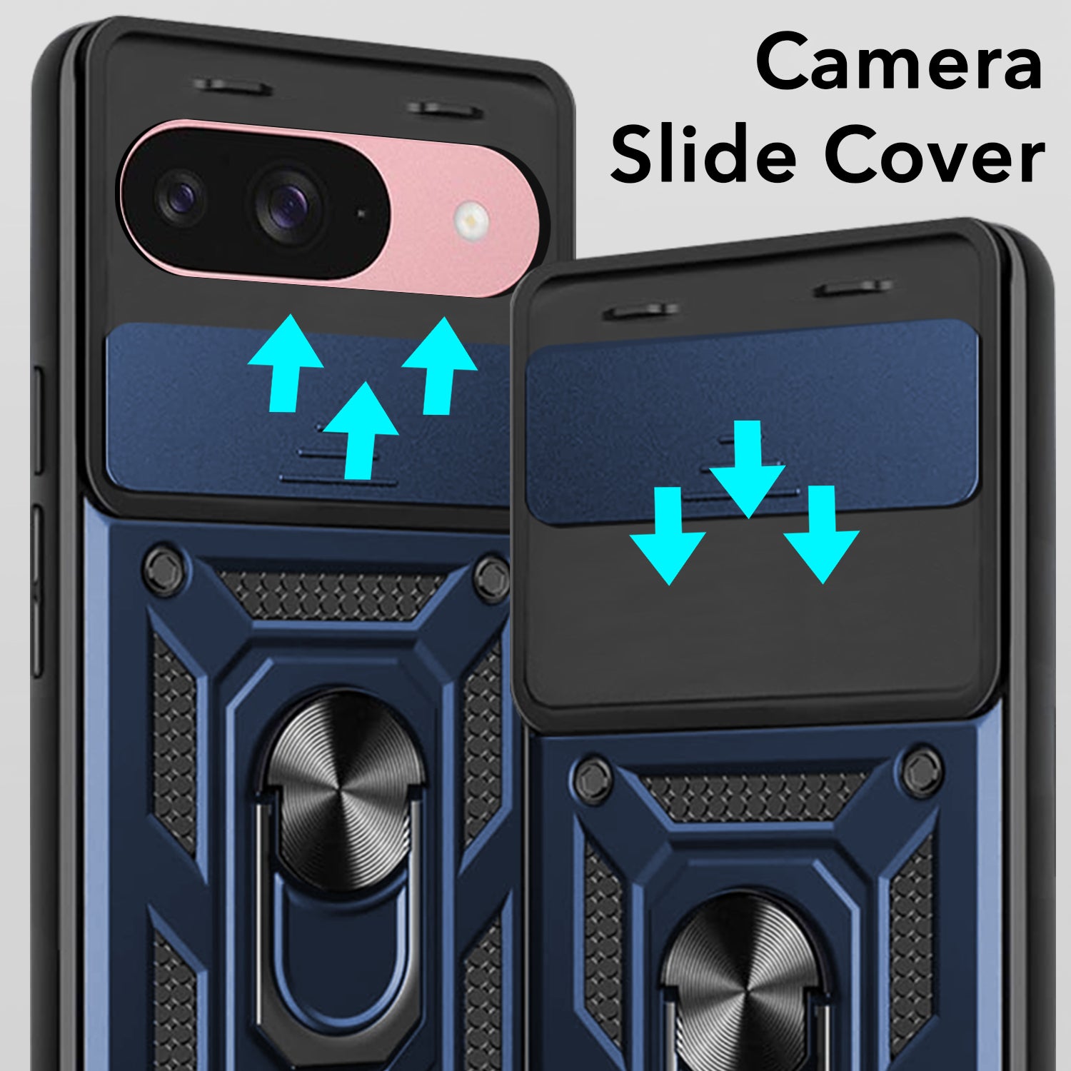 For Google Pixel 9 Back Cover Case (Hybrid Dual Armor Polycarbonate)