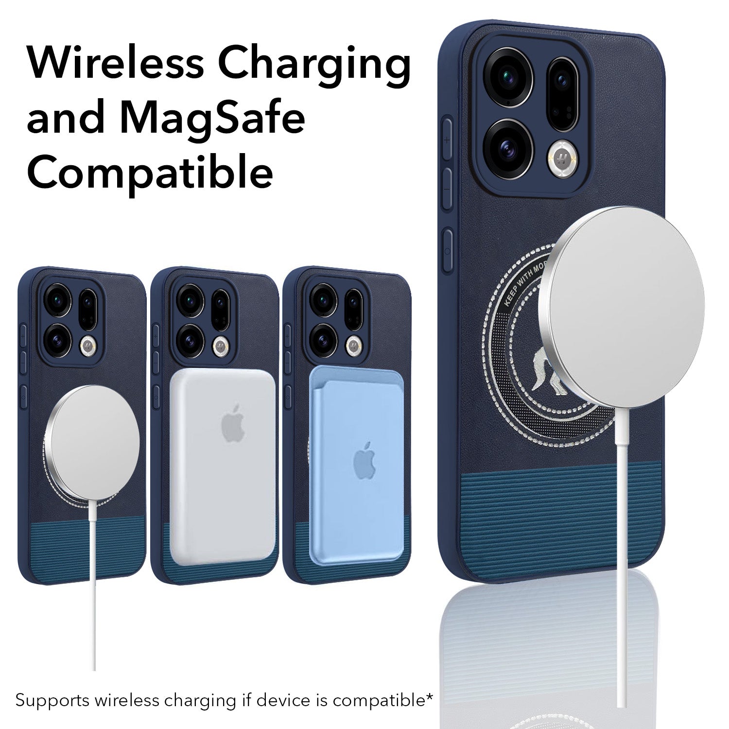 For Oppo Find X9 | Oppo Find X9s Back Cover Case PU Leather Finish (Professional Minimalist Texture | MagSafe Compatile | Camera Protection | Sleek Sober Formal)