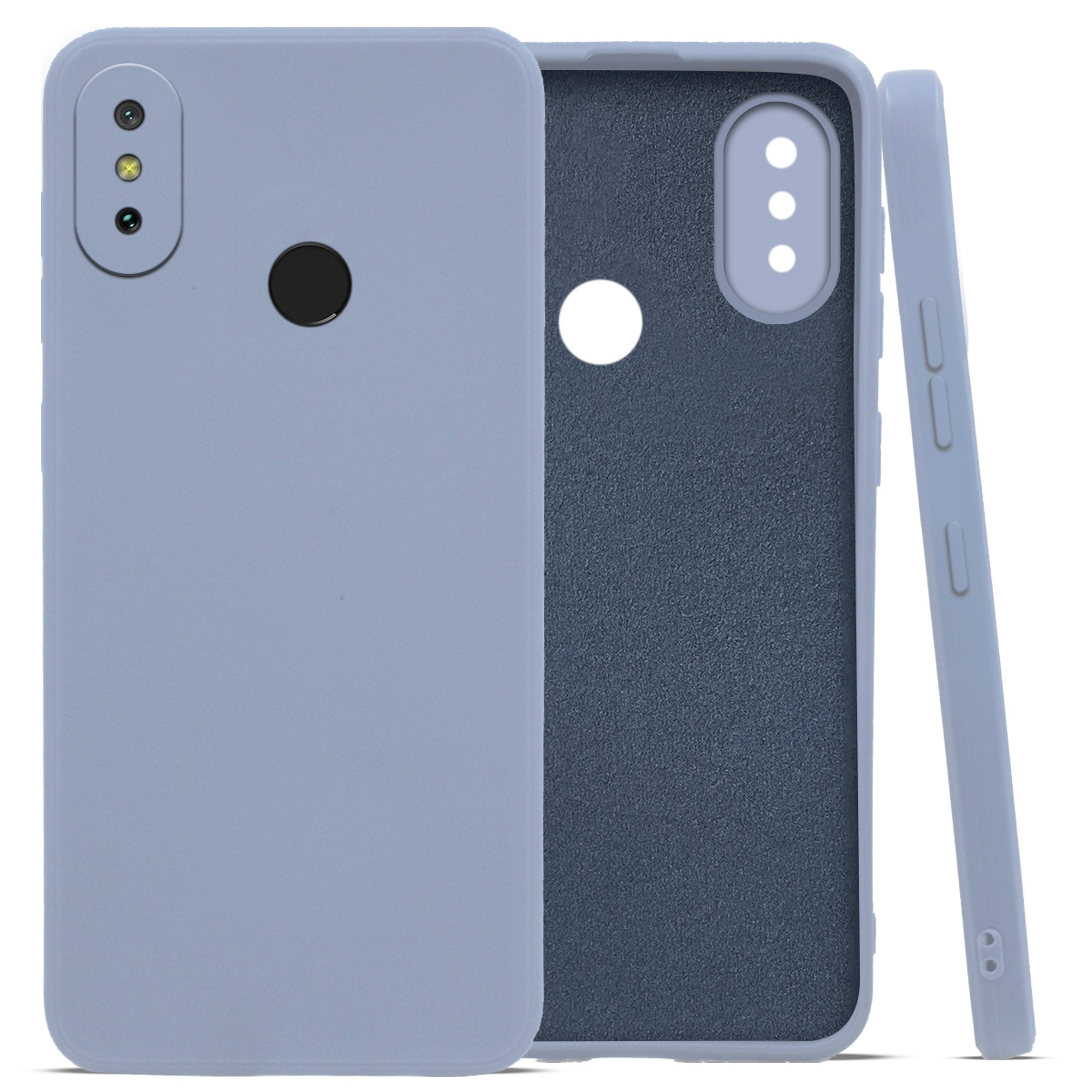 For Xiaomi Mi Redmi Note 6 Pro Back Cover Case (Inside Fiber Cloth | Smooth Matte Finish | Elegant Professional Look)