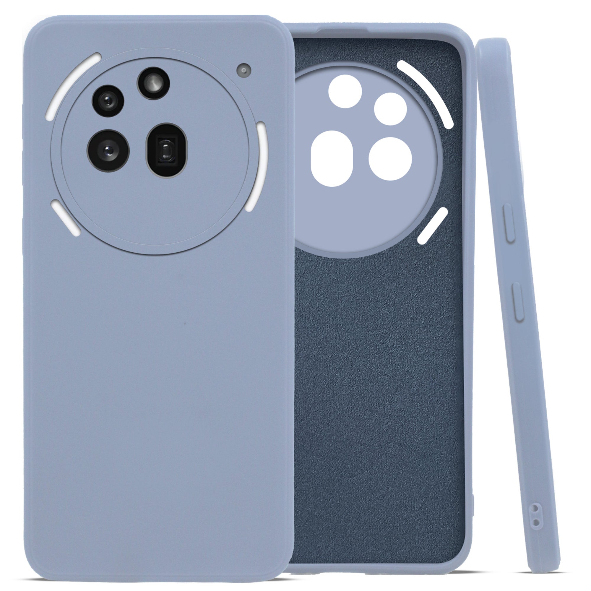 For Nothing Phone 3A Pro 5G Back Case Cover (Inside Fiber cloth with Matte Finish Silicone)