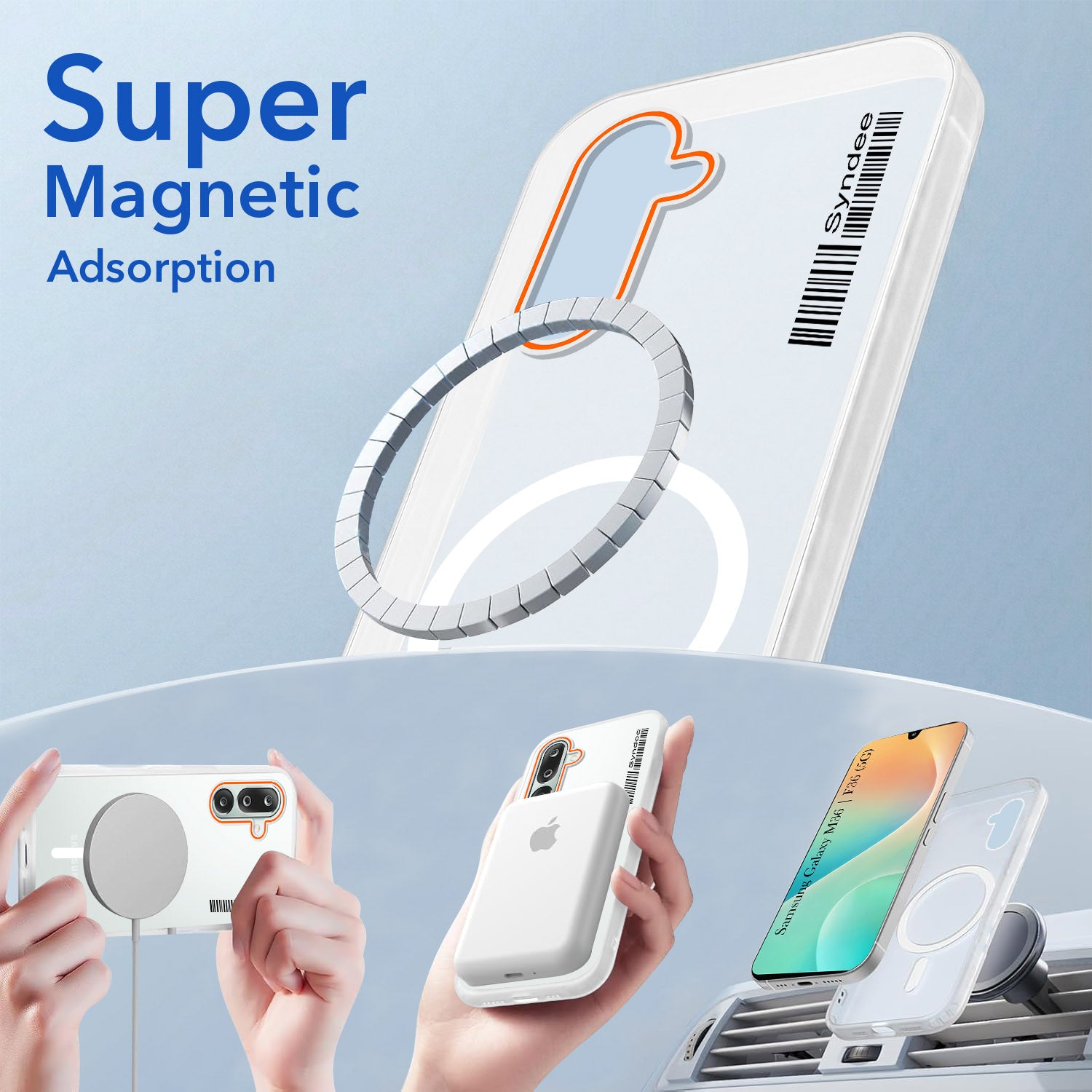 For Samsung Galaxy M36 | Samsung Galaxy F36 Back Cover Case (Soft Touch | Camera Bump Protection | MagSafe Compatible | Matte Finish)