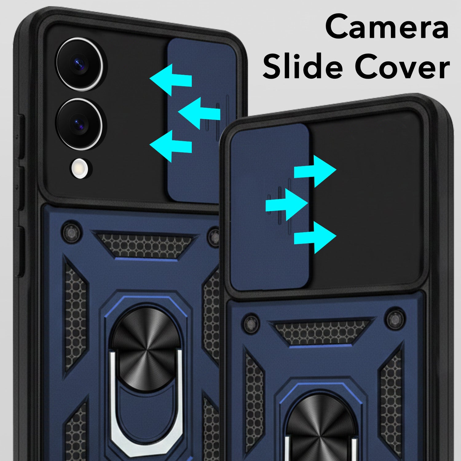 For Samsung Galaxy S25 Edge Back Cover Case (Hybrid Dual Armor Polycarbonate)