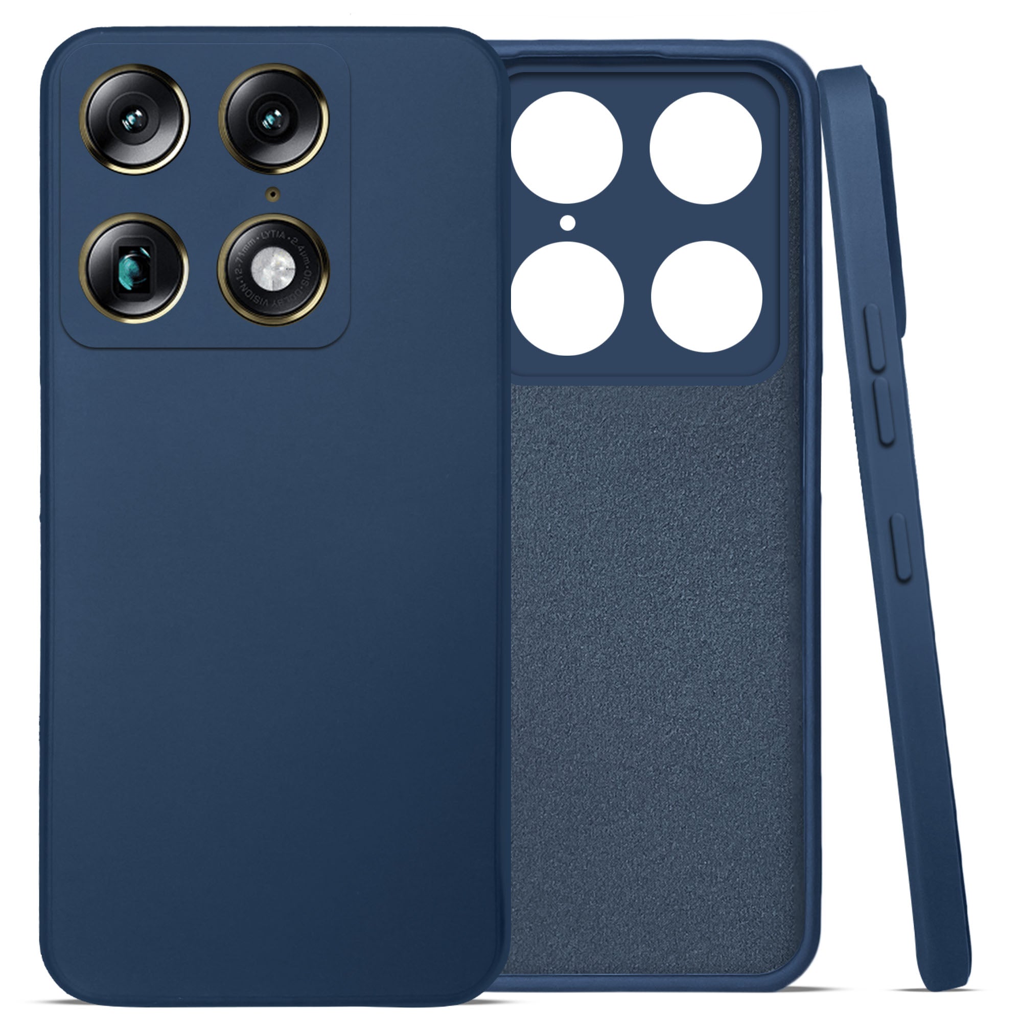 For Motorola Moto Signature 5G Back Cover Case (Matte Finish Silicone with Inside Fiber cloth)