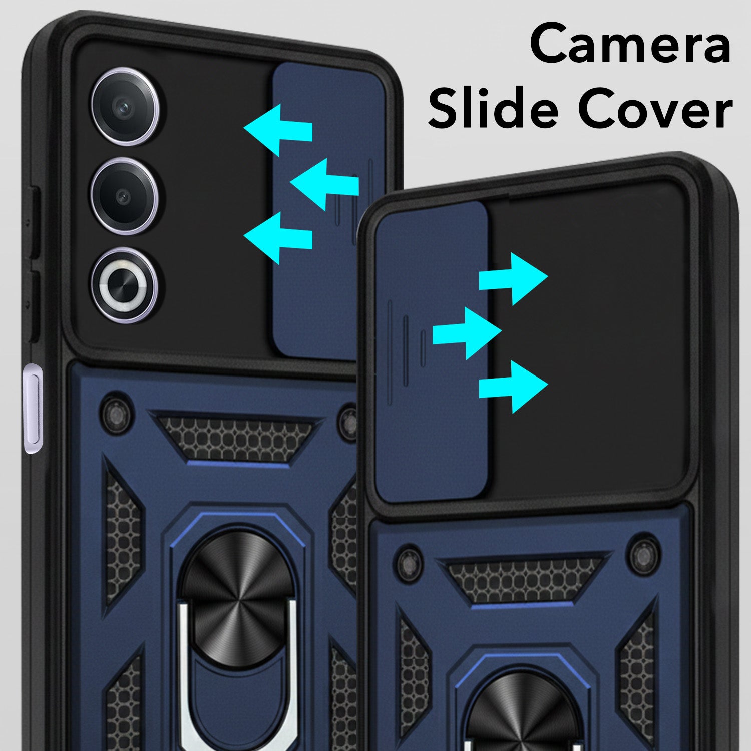 For Oppo A3 Pro 5G Back Cover Case (Hybrid Dual Armor Polycarbonate)
