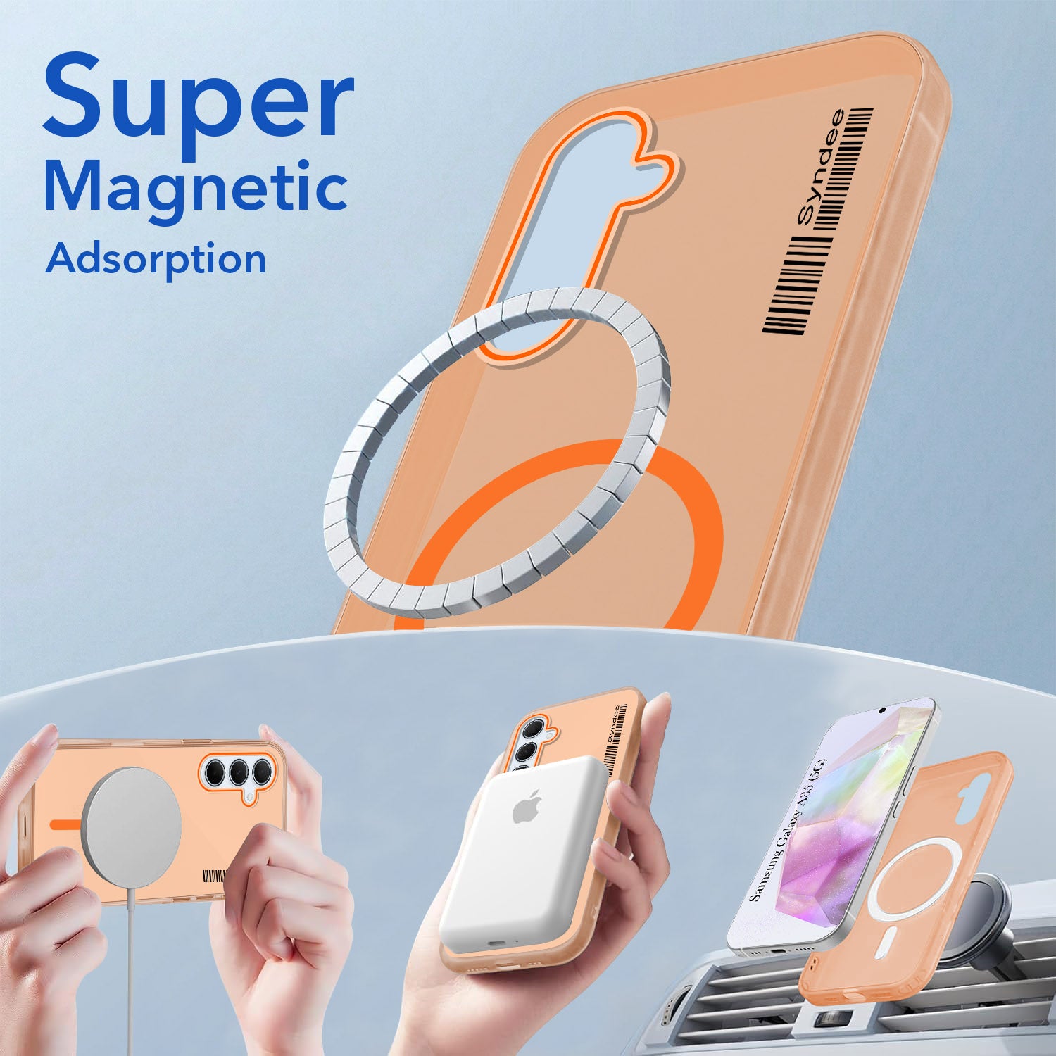 For Samsung Galaxy A35 5G Back Cover Case (Soft Touch | Camera Bump Protection | MagSafe Compatible | Matte Finish)