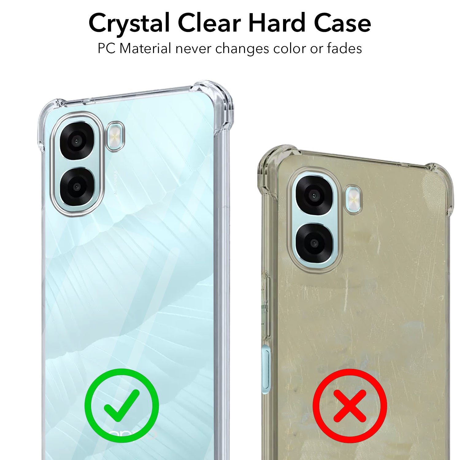 For Oppo A6X | Oppo A6S Back Cover Shockproof Crystal-Clear (Drop & Camera Protection | Hard Polycarbonate)