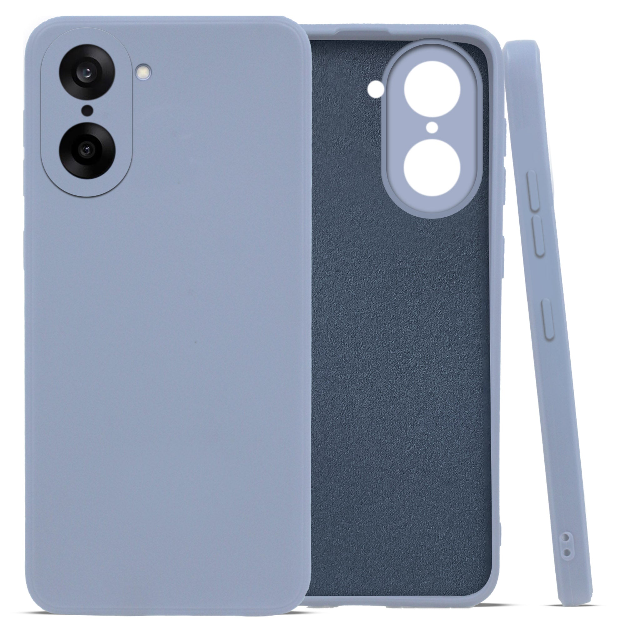 For Oneplus Nord CE 5 Back Cover Case (Matte Finish Silicone with Inside Fiber cloth)