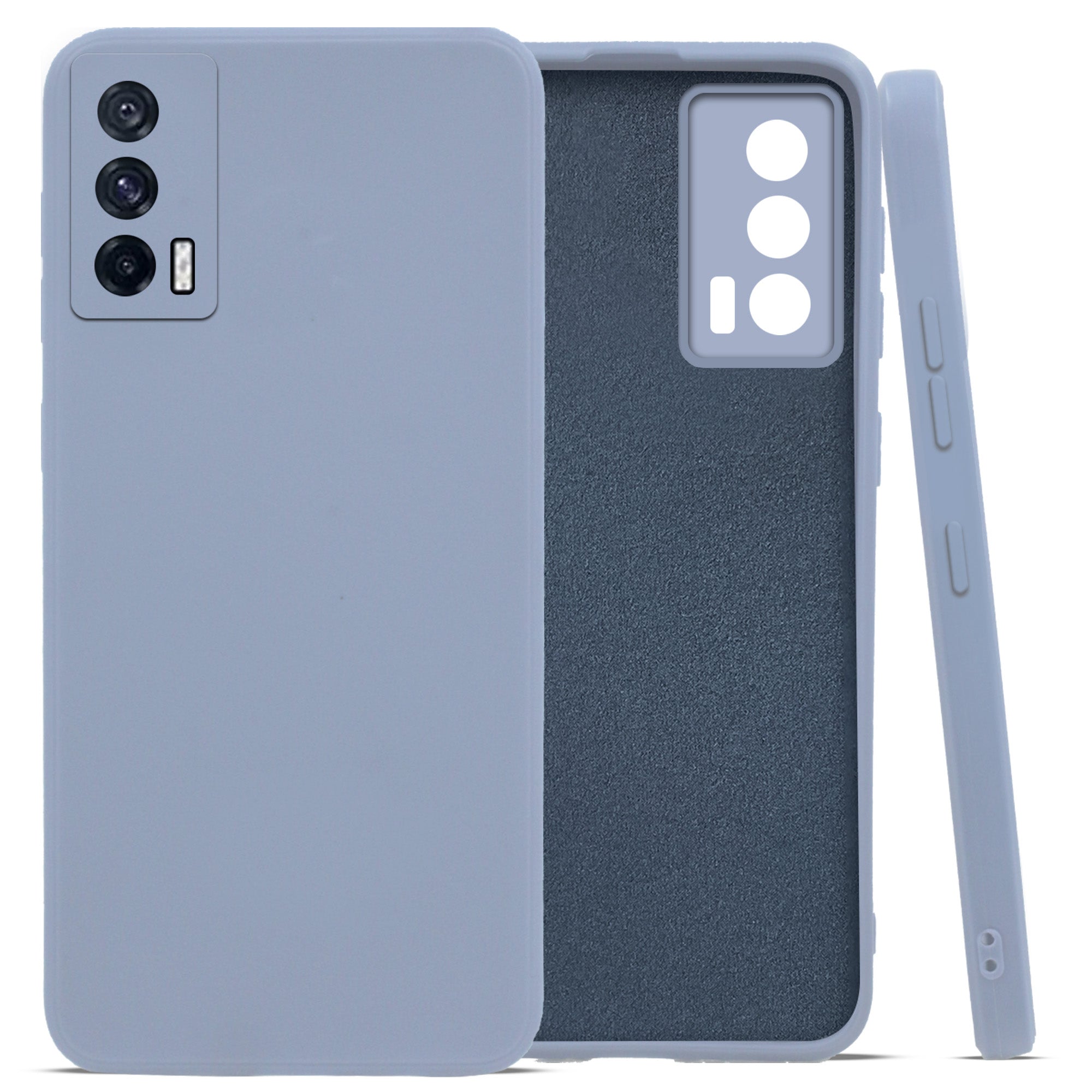 For Vivo iQOO 7 5G Back Cover Case (Matte Finish Silicone with Inside Fiber cloth)