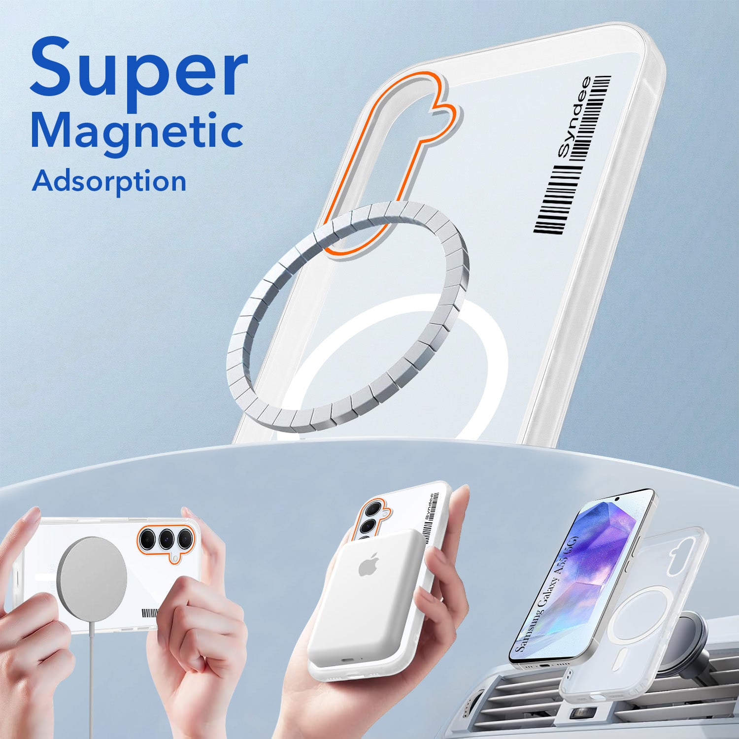 For Samsung Galaxy A55 5G Back Cover Case (Soft Touch | Camera Bump Protection | MagSafe Compatible | Matte Finish)