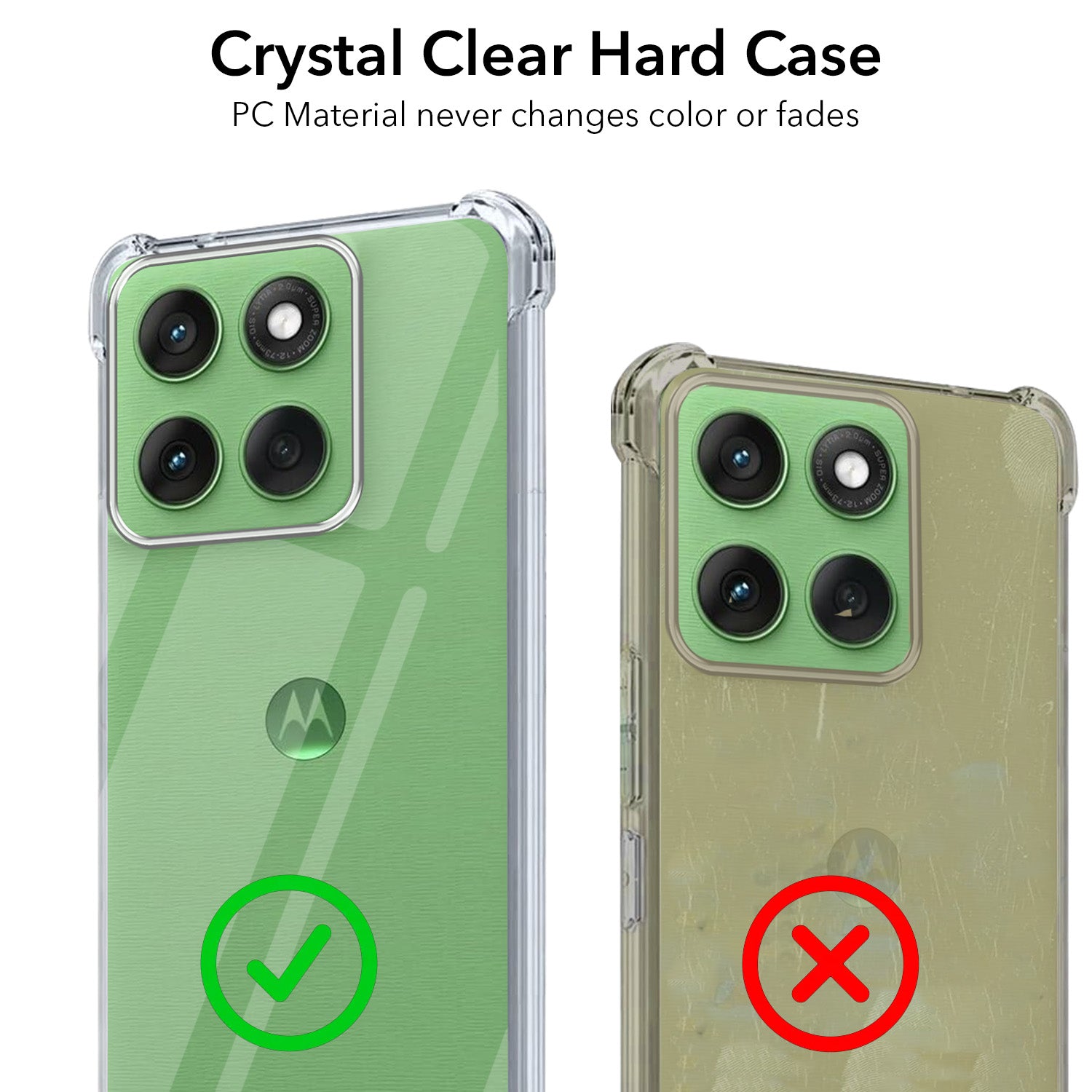 For Motorola Moto Edge 60 Back Cover ( Drop & Camera Protection | Hard Polycarbonate)