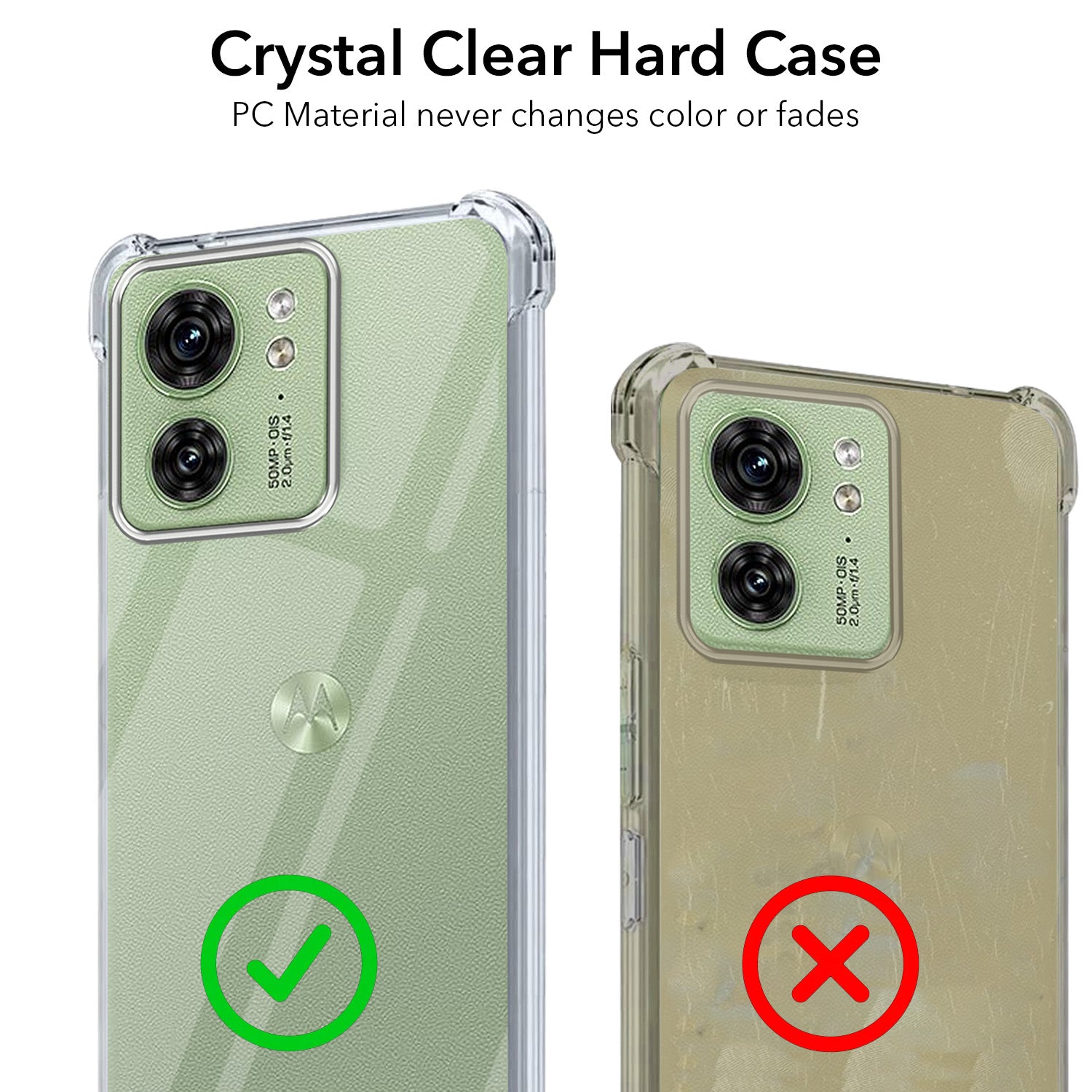 For Motorola Moto Edge 40 Back Cover (Drop & Camera Protection | Hard Polycarbonate)