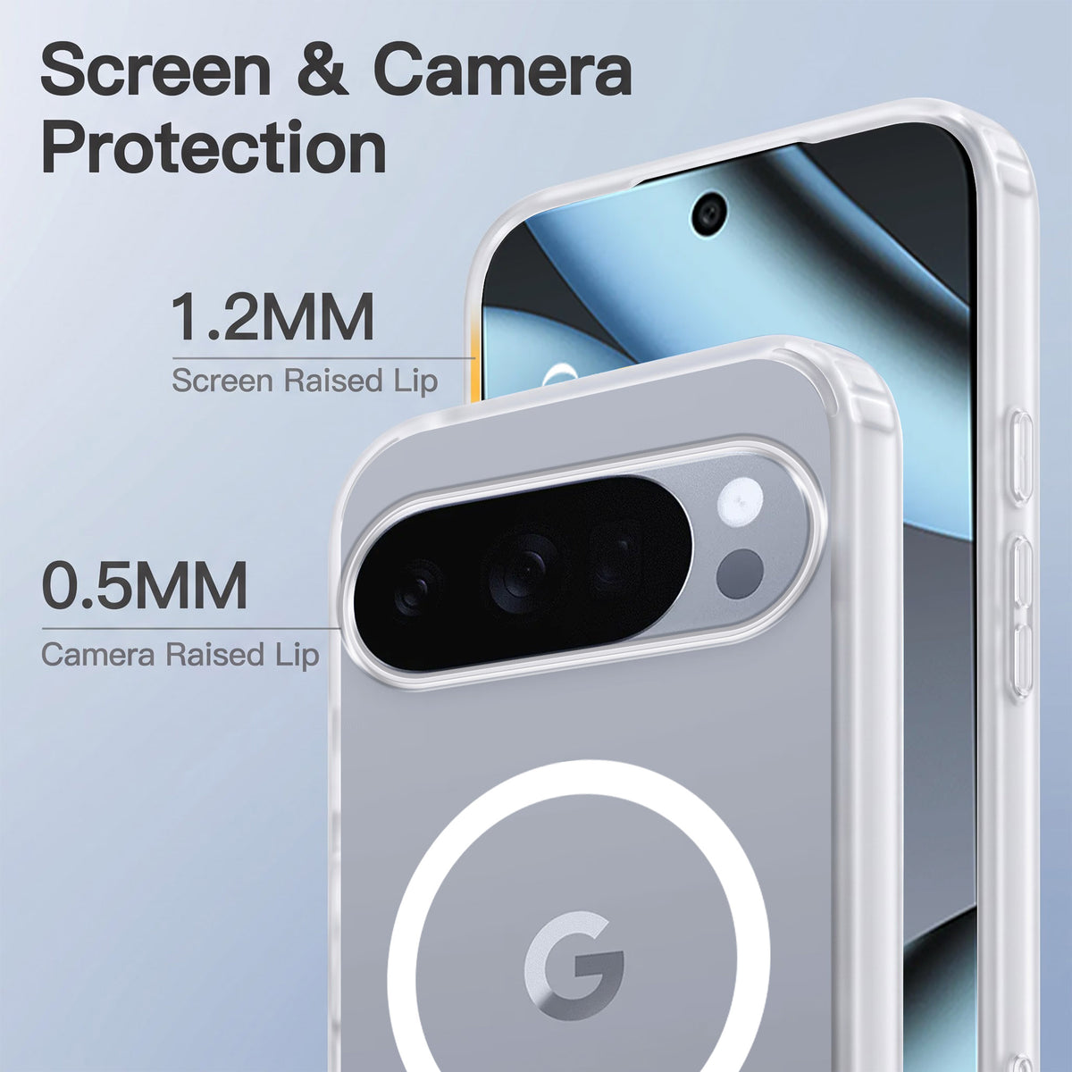 For Google Pixel 10 Pro Matte Finish Back Case Cover (MagSafe Compatible | Translucent Soft Touch | Slim and Unbreakable)