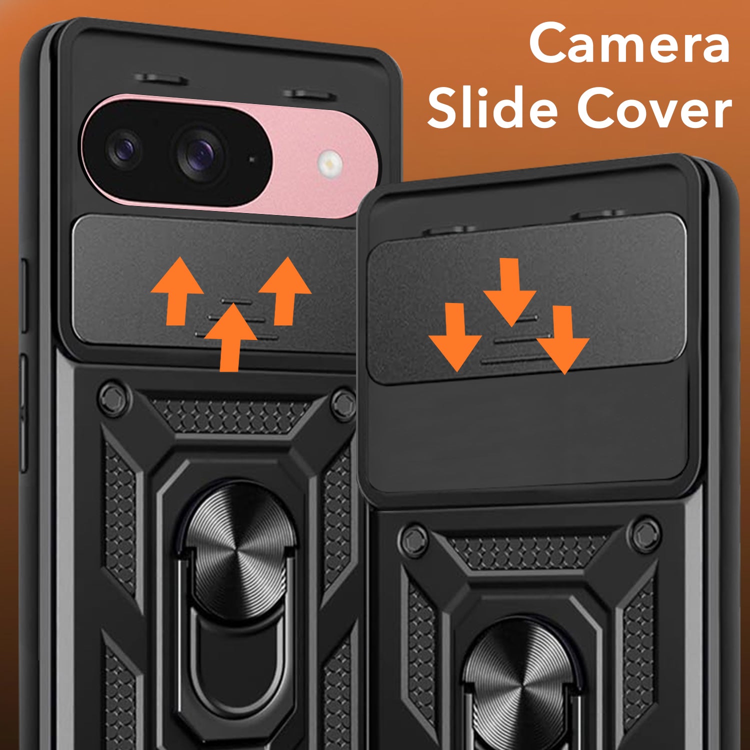 For Google Pixel 9 Back Cover Case (Hybrid Dual Armor Polycarbonate)