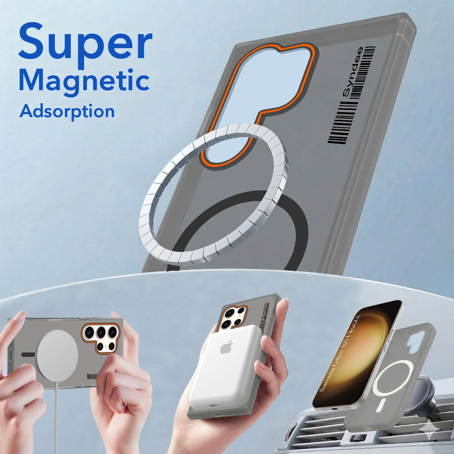 For Samsung Galaxy S23 Ultra 5G Back Cover Case (Soft Touch | Camera Bump Protection | MagSafe Compatible | Matte Finish)