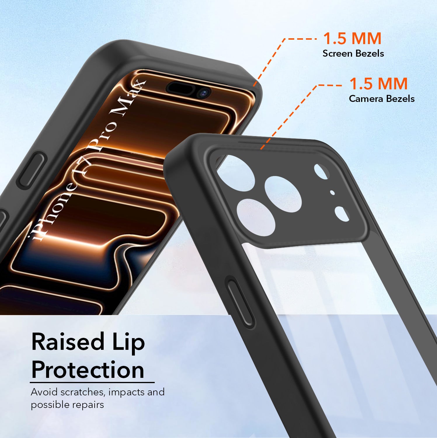 For Apple iPhone 17 Pro Max Back Cover Case Ultra-Hybrid (Lifetime Anti Yellow | Anti Scratch | Crystal Clear Shockproof)