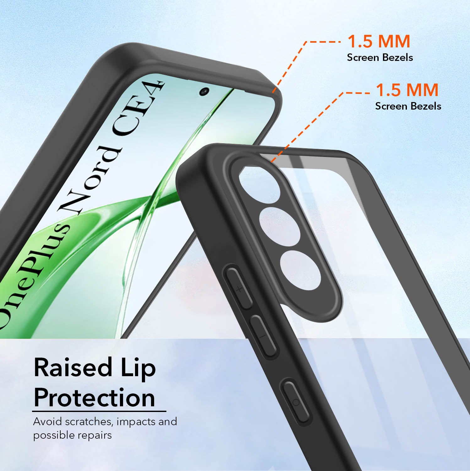 For Oneplus Nord CE 4 Back Cover Case (Lifetime Anti Yellow | Anti Scratch | Crystal Clear Shockproof)