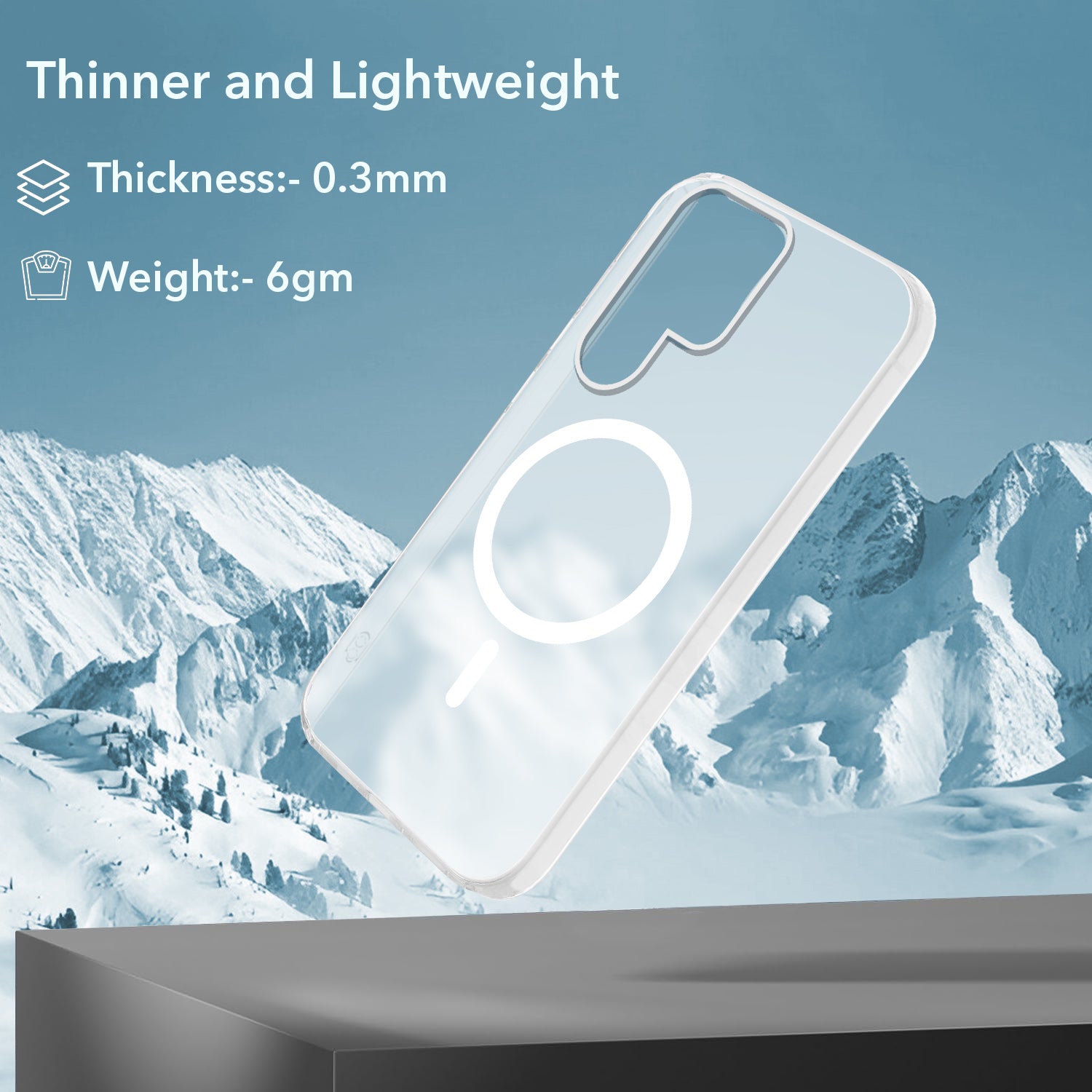 For Samsung Galaxy S23 Ultra Back Cover Case (Frosted Matte Feel | MagSafe Compatible Wireless Charging | Polycarbonate Material)