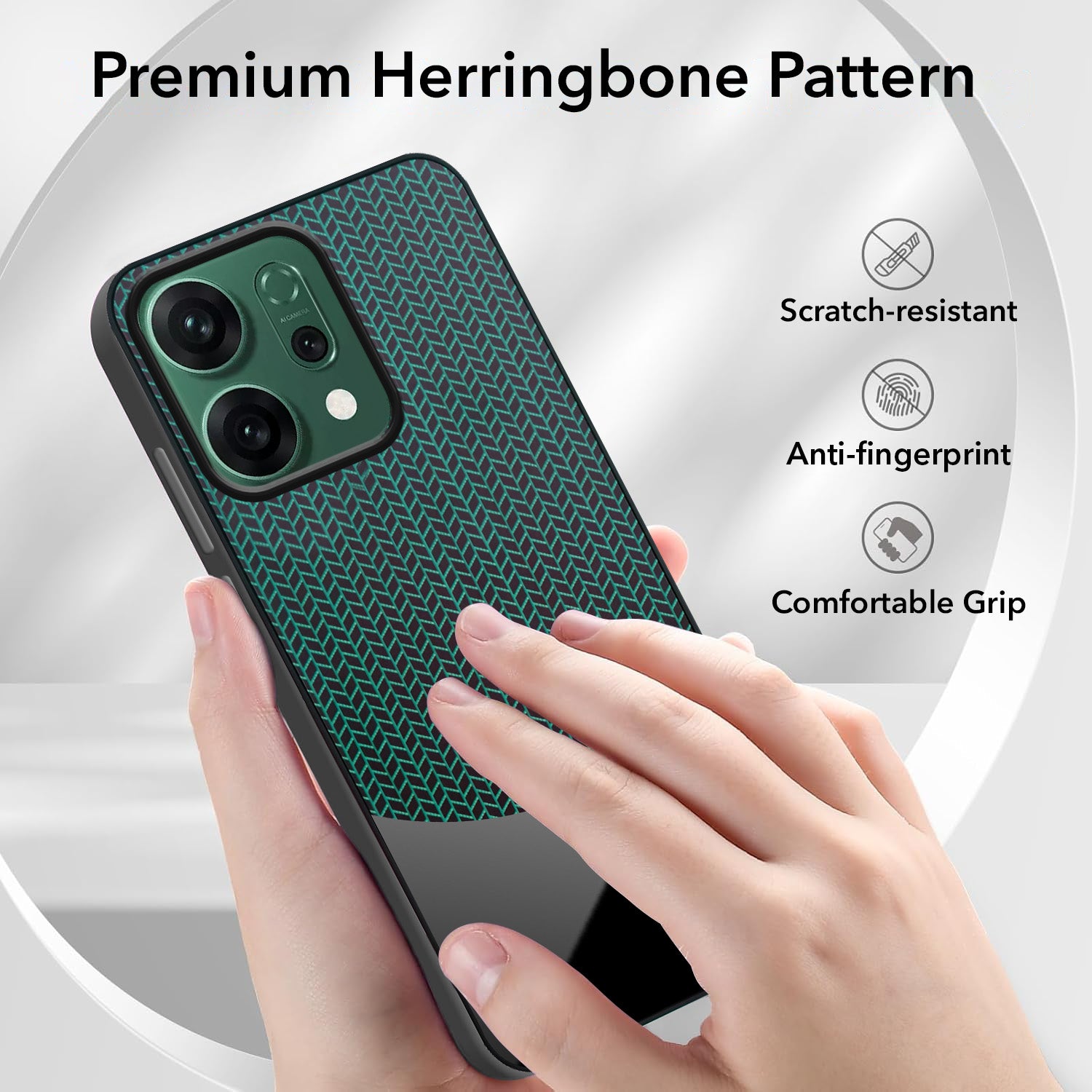For Oppo Reno14 5G | Oppo Reno 14 5G Silicone Finish Back Cover Case (Premium Minimalist Professional Feel | Camera Protection Bump)