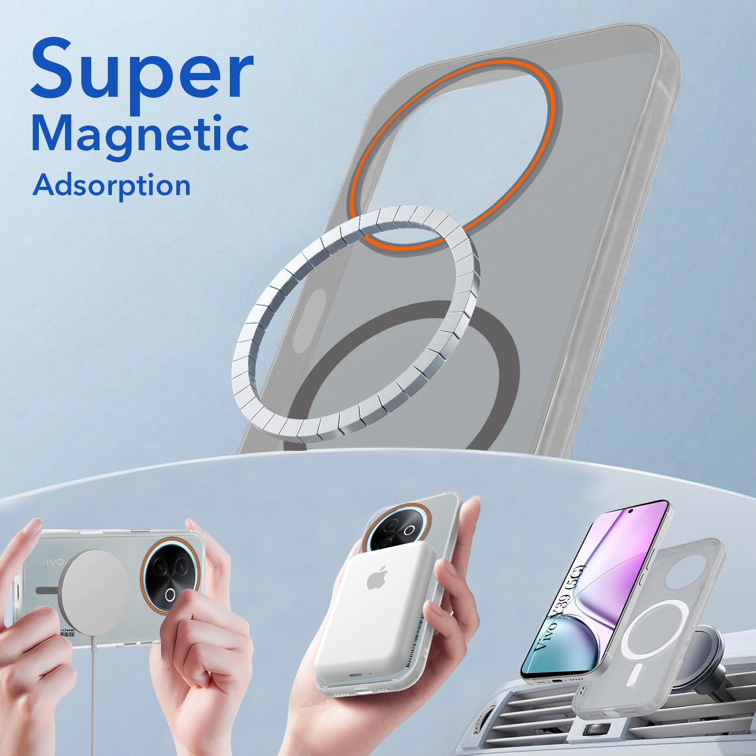 For Vivo Y39 Back Cover Case (Soft Touch | Camera Bump Protection | MagSafe Compatible | Matte Finish)