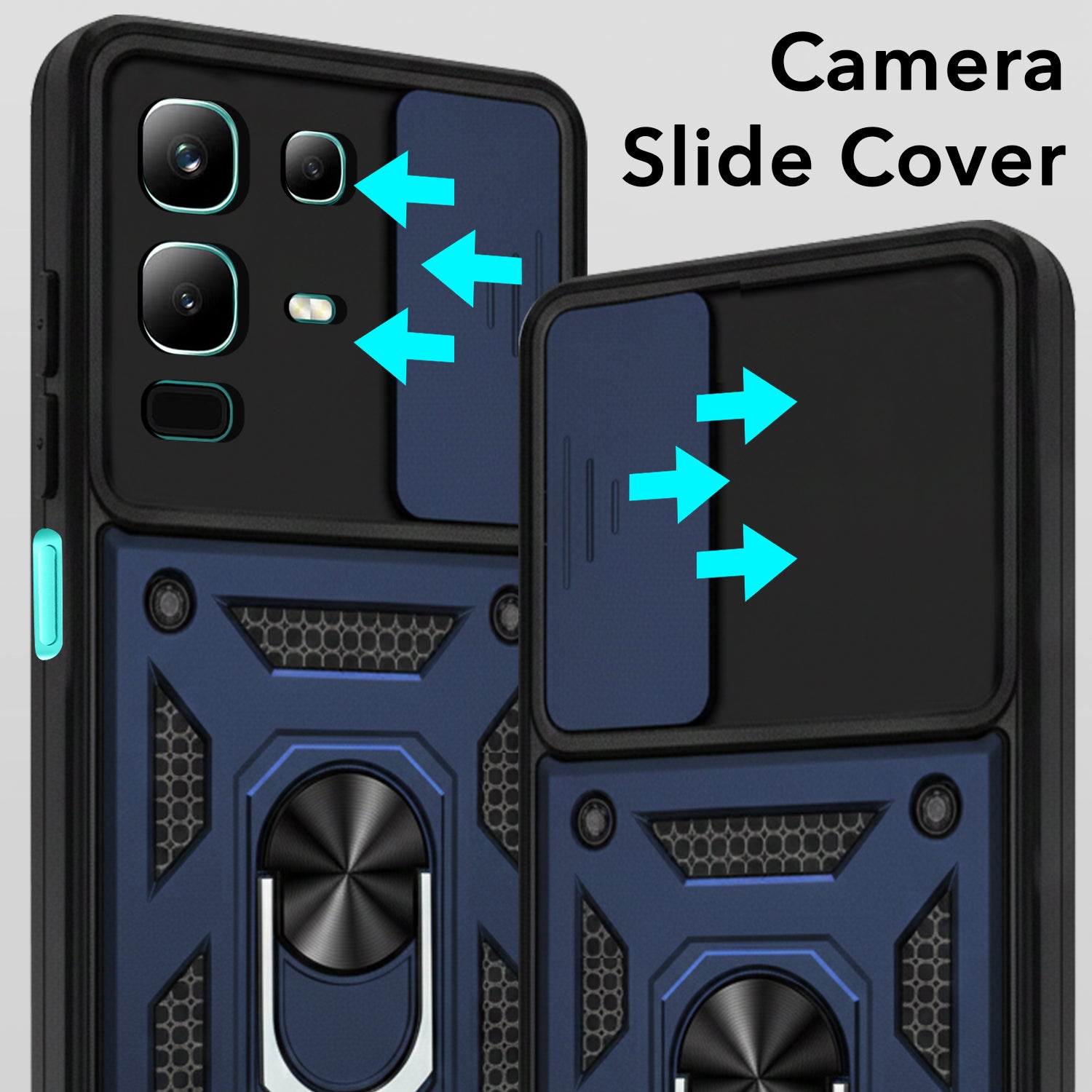 For Infinix Note 50x Back Cover Case (Hybrid Dual Armor Polycarbonate)