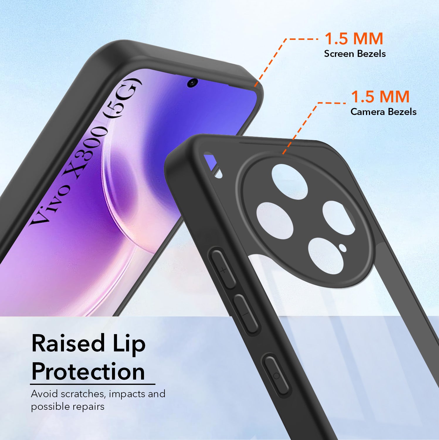 For Vivo X300 5G Back Cover Case Ultra-Hybrid (Lifetime Anti Yellow | Anti Scratch | Crystal Clear Shockproof)