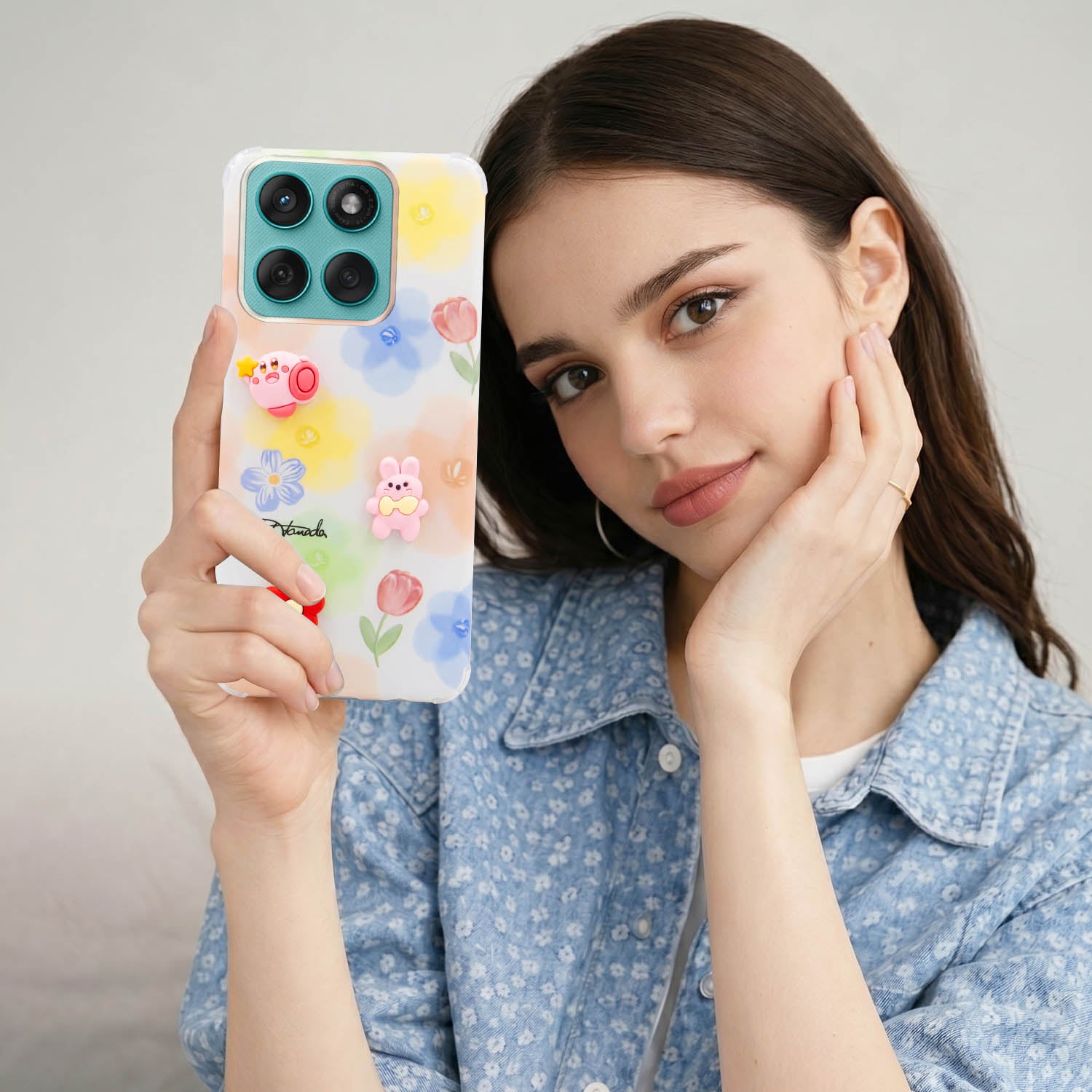 For Motorola Moto Edge 60 Fusion Back Cover Case (3D Cute Cartoons | Hard Back Side Soft | Matte Premium Finish | HD Printing)