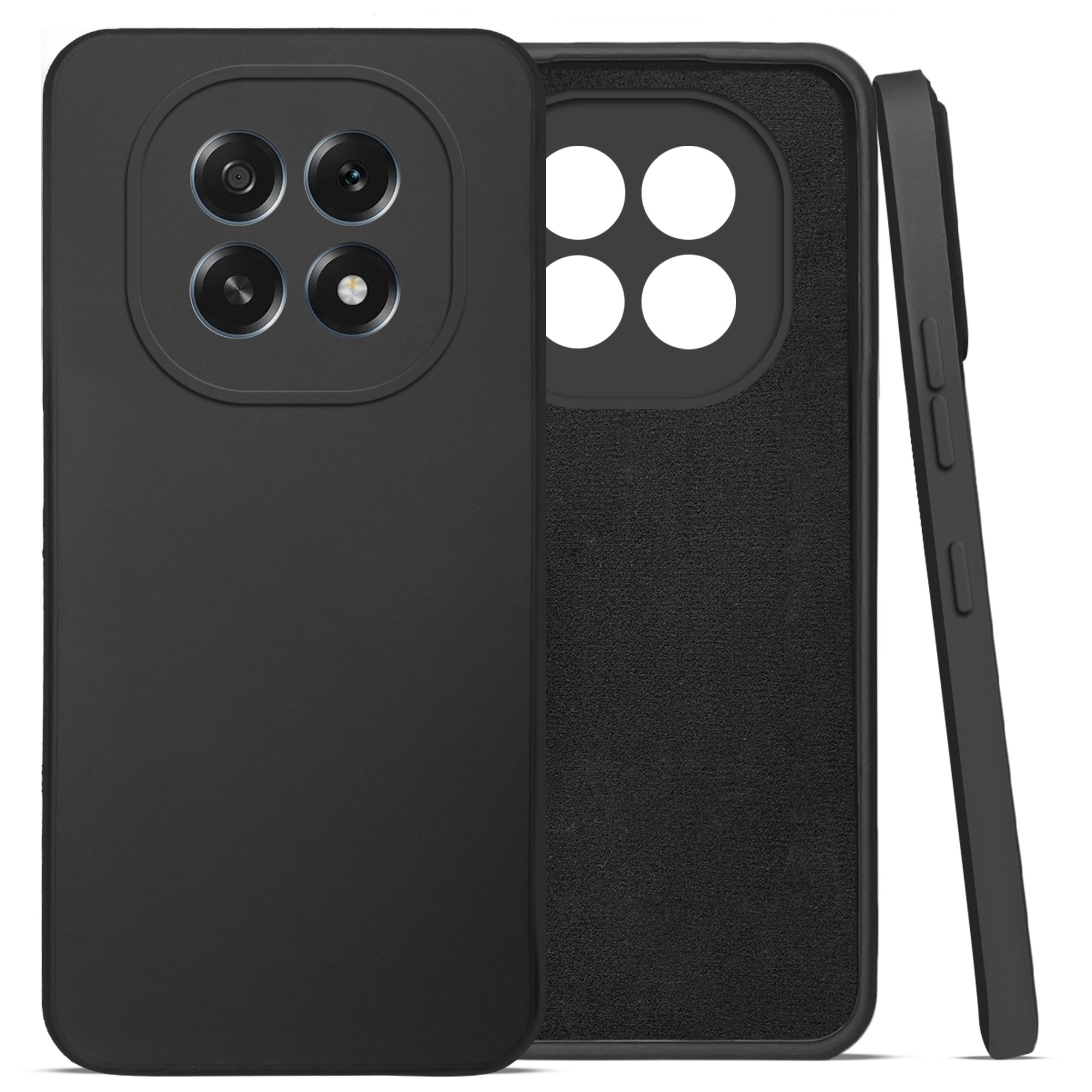 For Oppo F29 Back Cover Case (Matte Finish Silicone with Inside Fiber cloth)