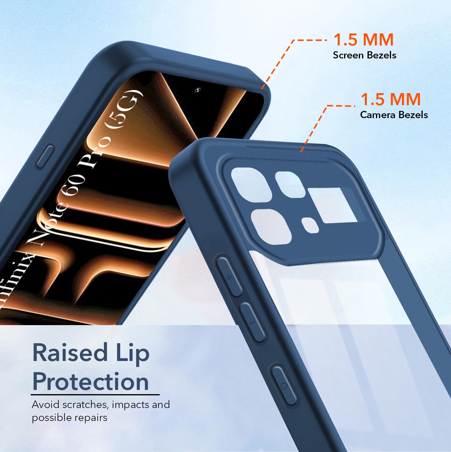For Infinix Note 60 Pro 5G Back Cover Case Ultra-Hybrid (Lifetime Anti Yellow | Anti Scratch | Crystal Clear Shockproof)