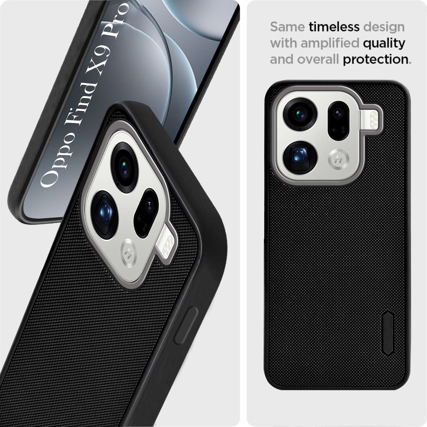 For Oppo Find X9 Pro Back Cover Case Rubberised (Textured Grip Design | Micro-Fiber Cloth Inside | Slim and Light Weight | Soft Touch and Feel)