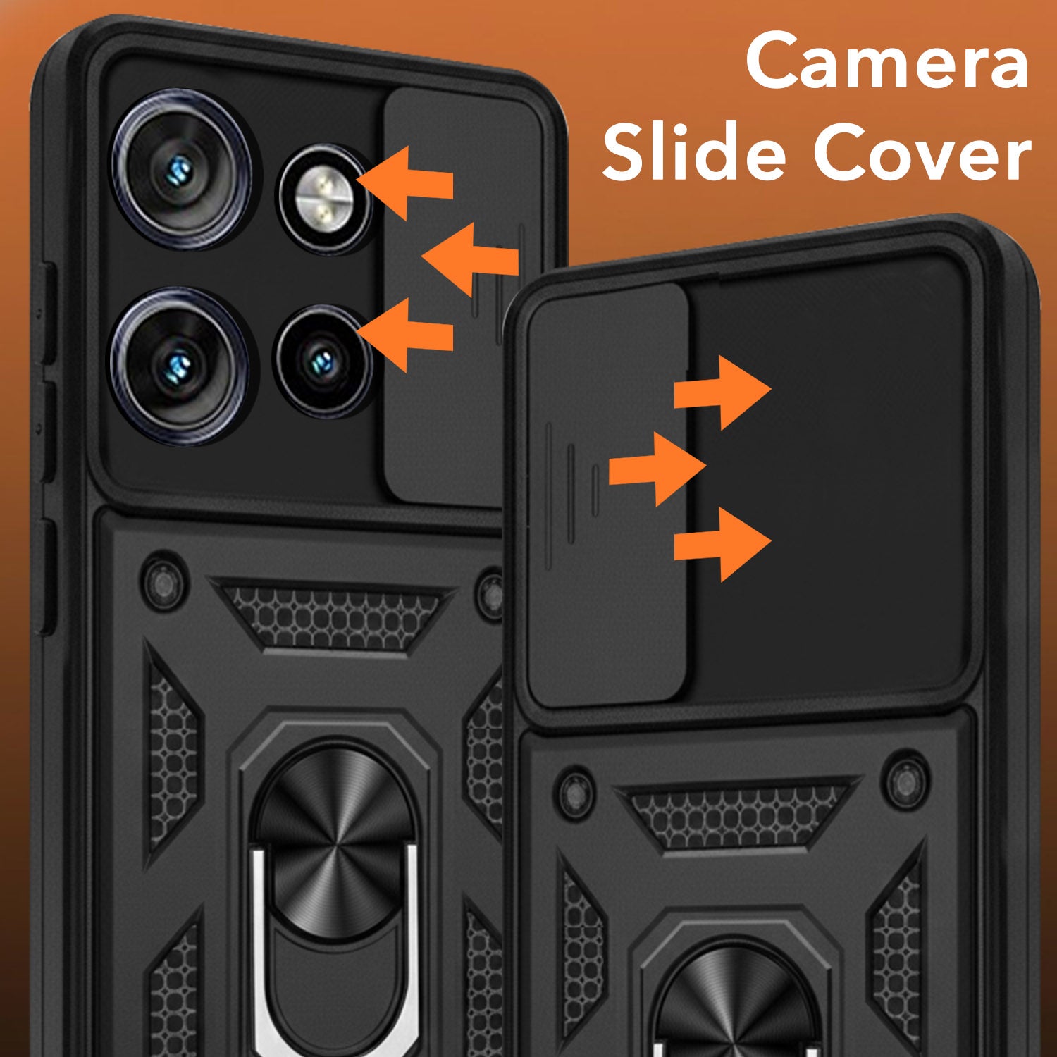 For Motorola Moto Edge 50 Neo Back Cover Case (Hybrid Dual Armor Polycarbonate)