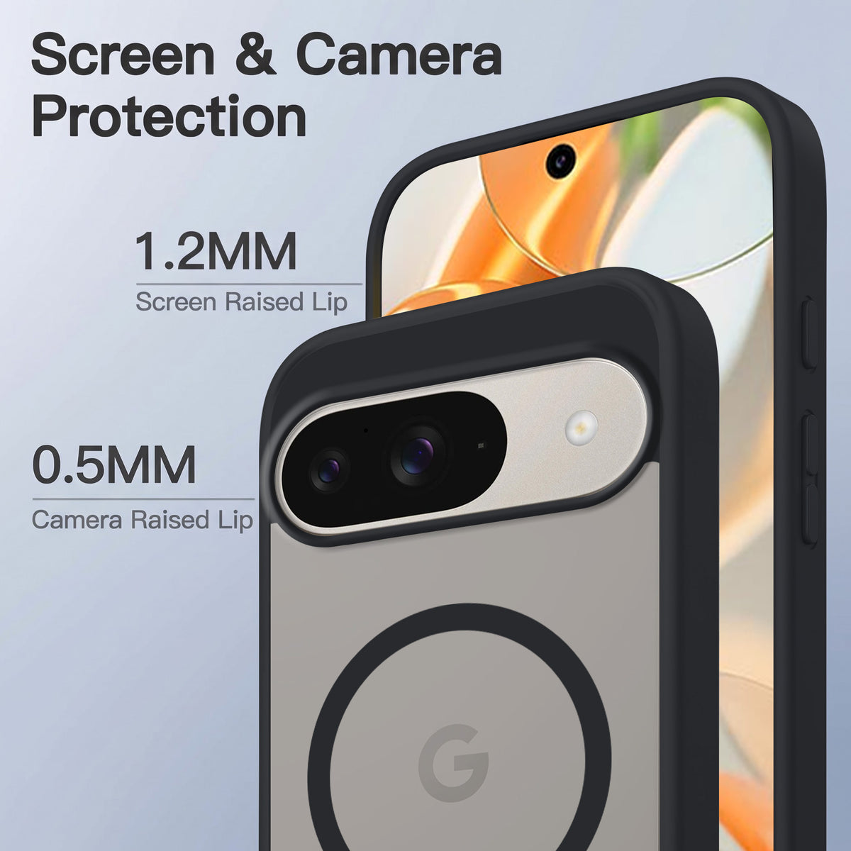 For Google Pixel 9 Matte Finish Back Case Cover (MagSafe Compatible | Translucent Soft Touch | Slim and Unbreakable)