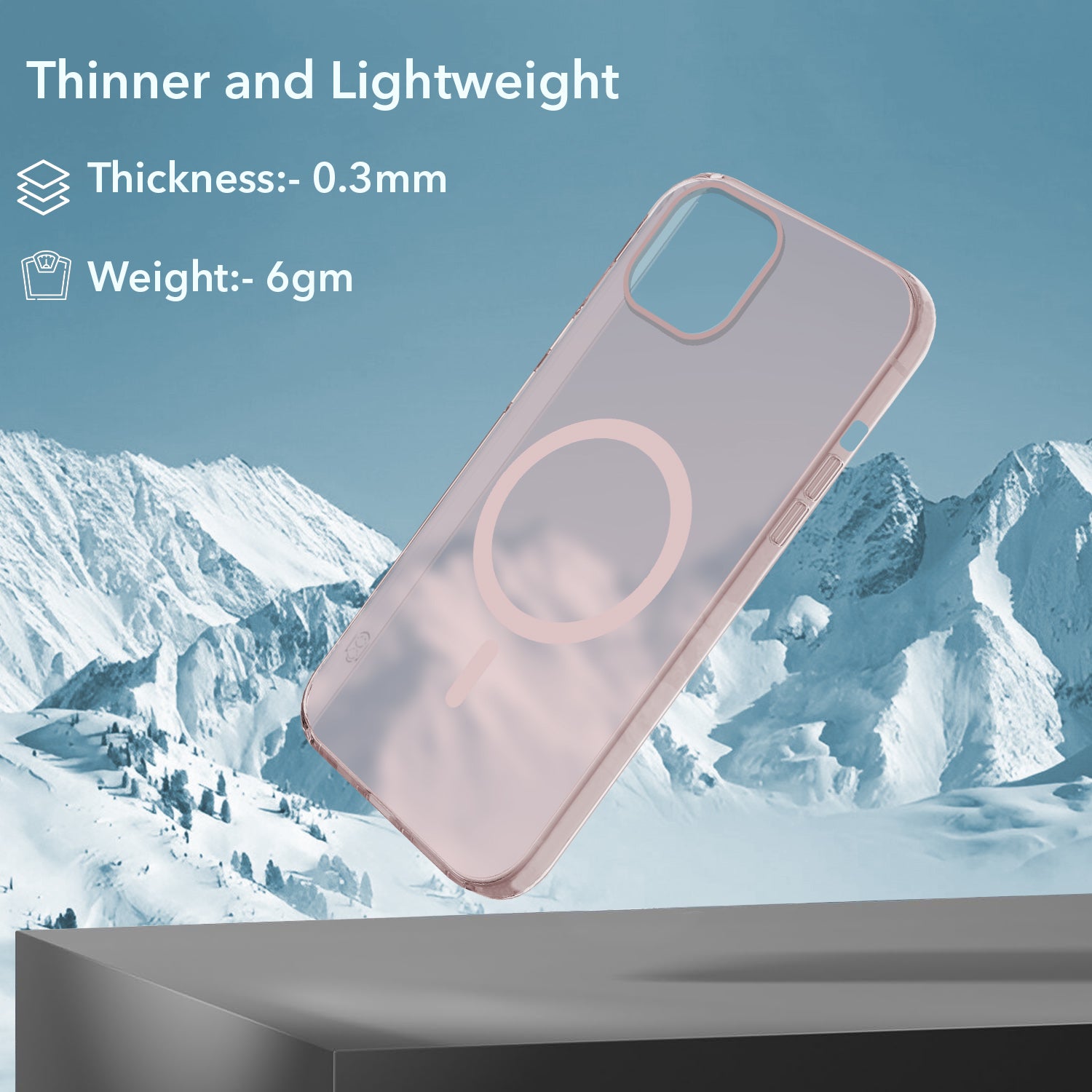 For Apple iPhone 13 Back Cover Case (Frosted Matte Feel | MagSafe Compatible Wireless Charging | Polycarbonate Material)