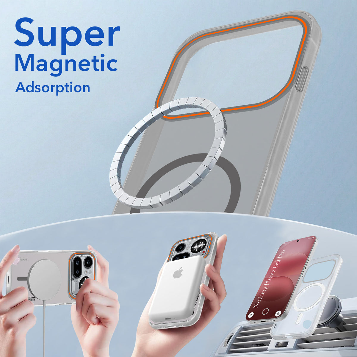 For Nothing Phone 4A Pro 5G Back Cover Case (Soft Touch | Camera Bump Protection | MagSafe Compatible | Matte Finish)