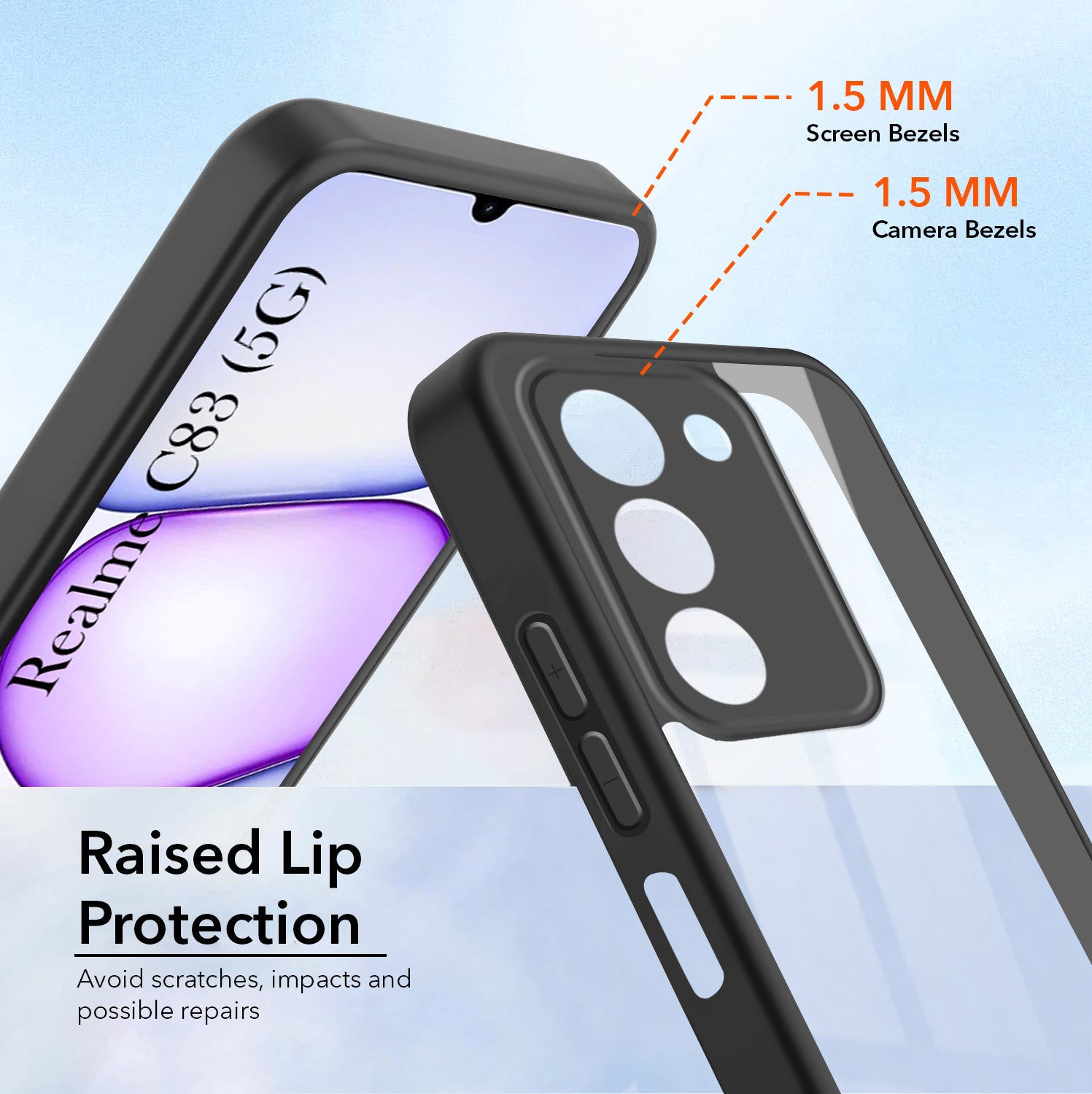 For Realme C83 5G Back Cover Case Ultra-Hybrid (Lifetime Anti Yellow | Anti Scratch | Crystal Clear Shockproof)