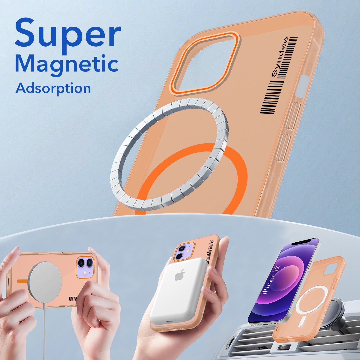 For Apple iPhone 12 Back Cover Case (Soft Touch | Camera Bump Protection | MagSafe Compatible | Matte Finish)