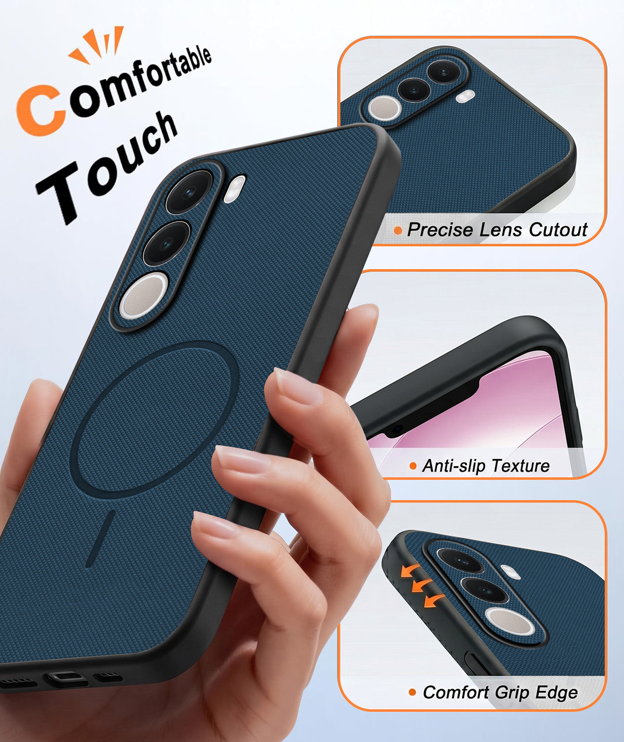 For Realme C100X Back Cover Case PU Leather (Texture Grip Design | Professional Minimalist | Camera Protection | Soft and Flexible)