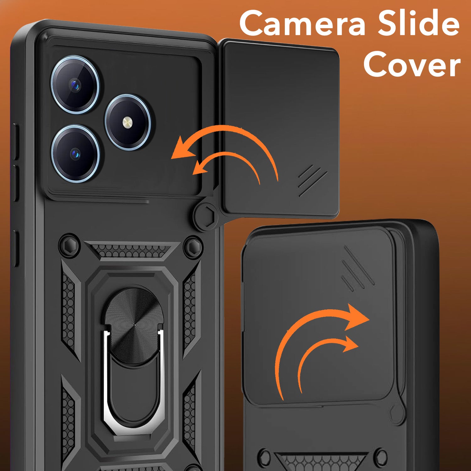 For Realme C63 4G Back Cover Case (Hybrid Dual Armor Polycarbonate)