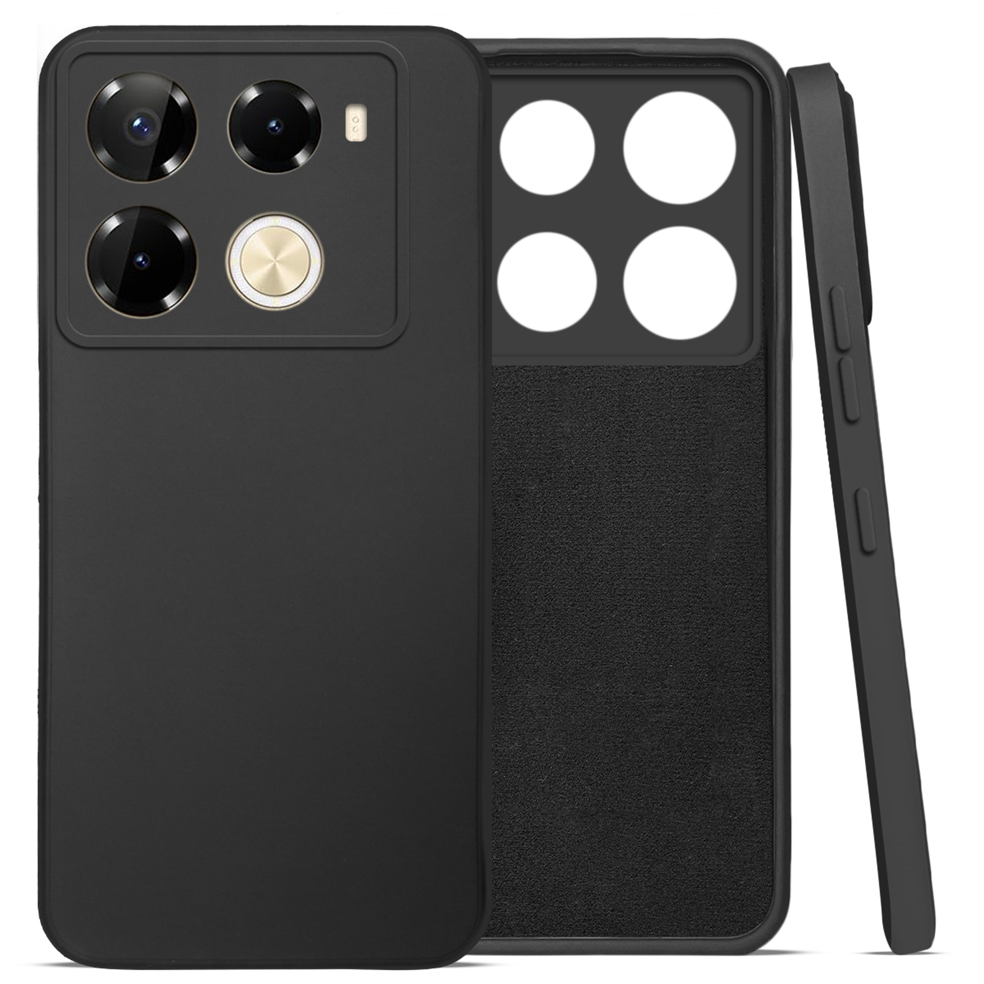 For Infinix Note 40 Pro 4G | Infinix Note 40 Pro Plus Back Cover ( Silicone Clear Shockproof Case with Camera Protection | Soft and Flexible | Transparent)