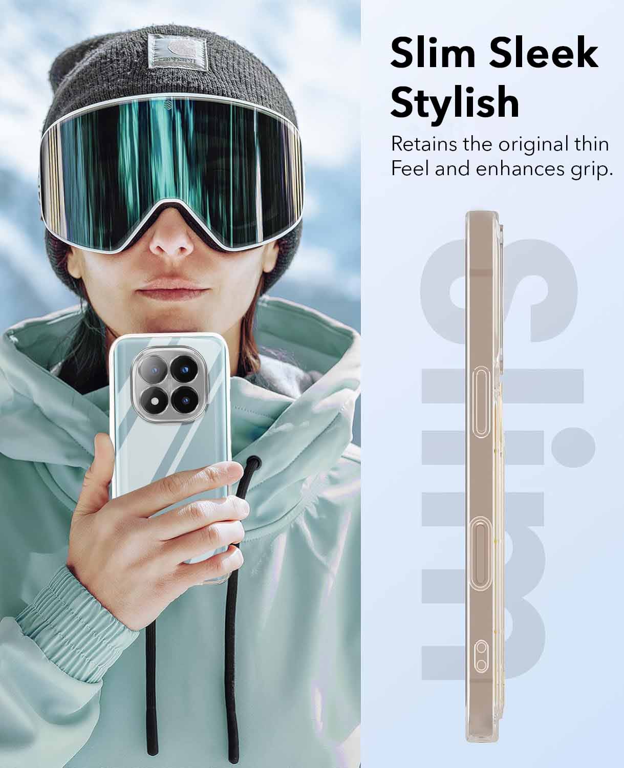 For Redmi Note 14 Pro Plus Back Cover Case (Hard Anti Yellow Clear Case | Sleek Hard Crystal Clear | Drop & Camera Protection | Shockproof Polycarbonate)