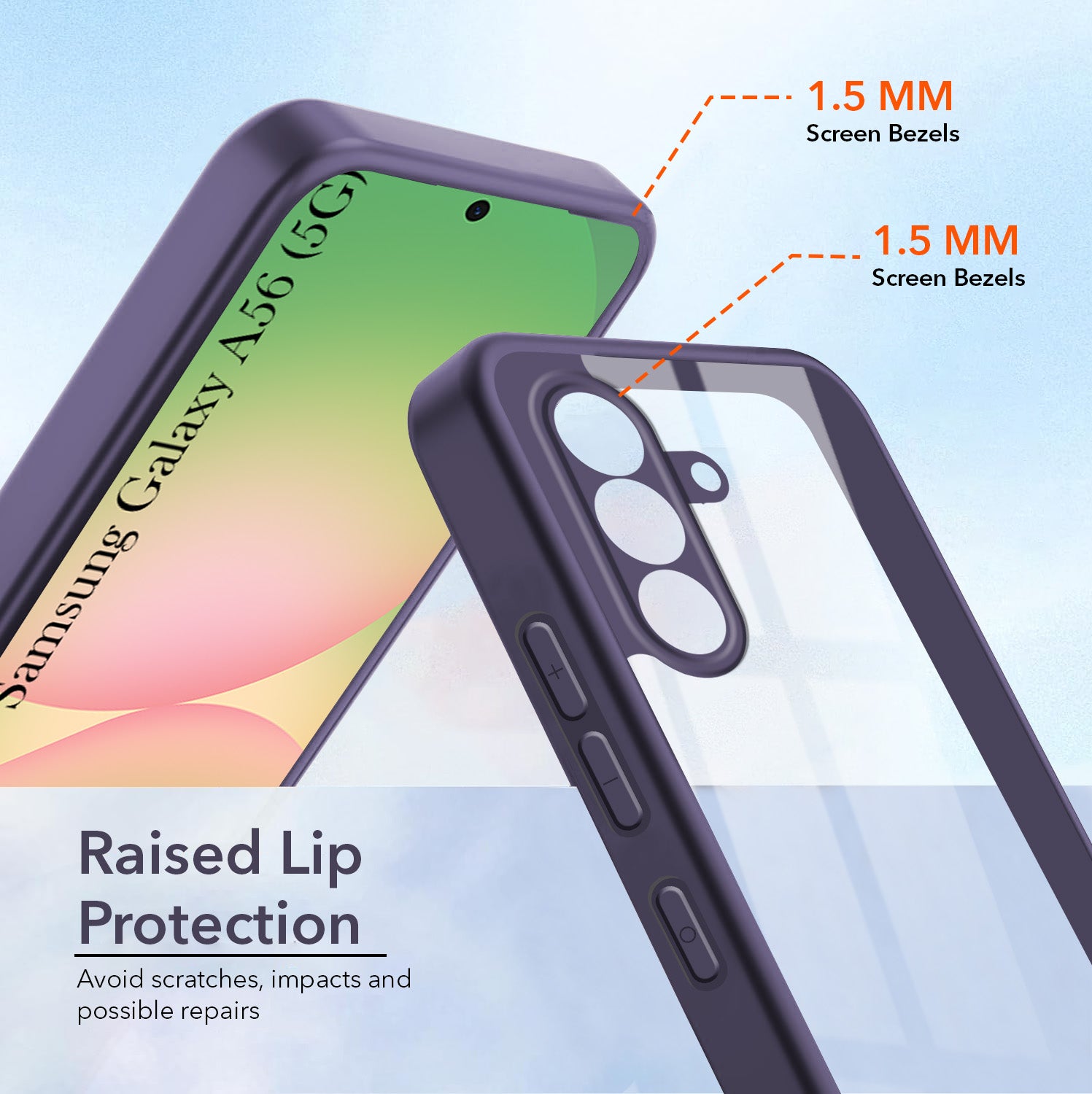 For Samsung Galaxy A56 Back Cover Case (Lifetime Anti Yellow | Anti Scratch | Crystal Clear Shockproof)