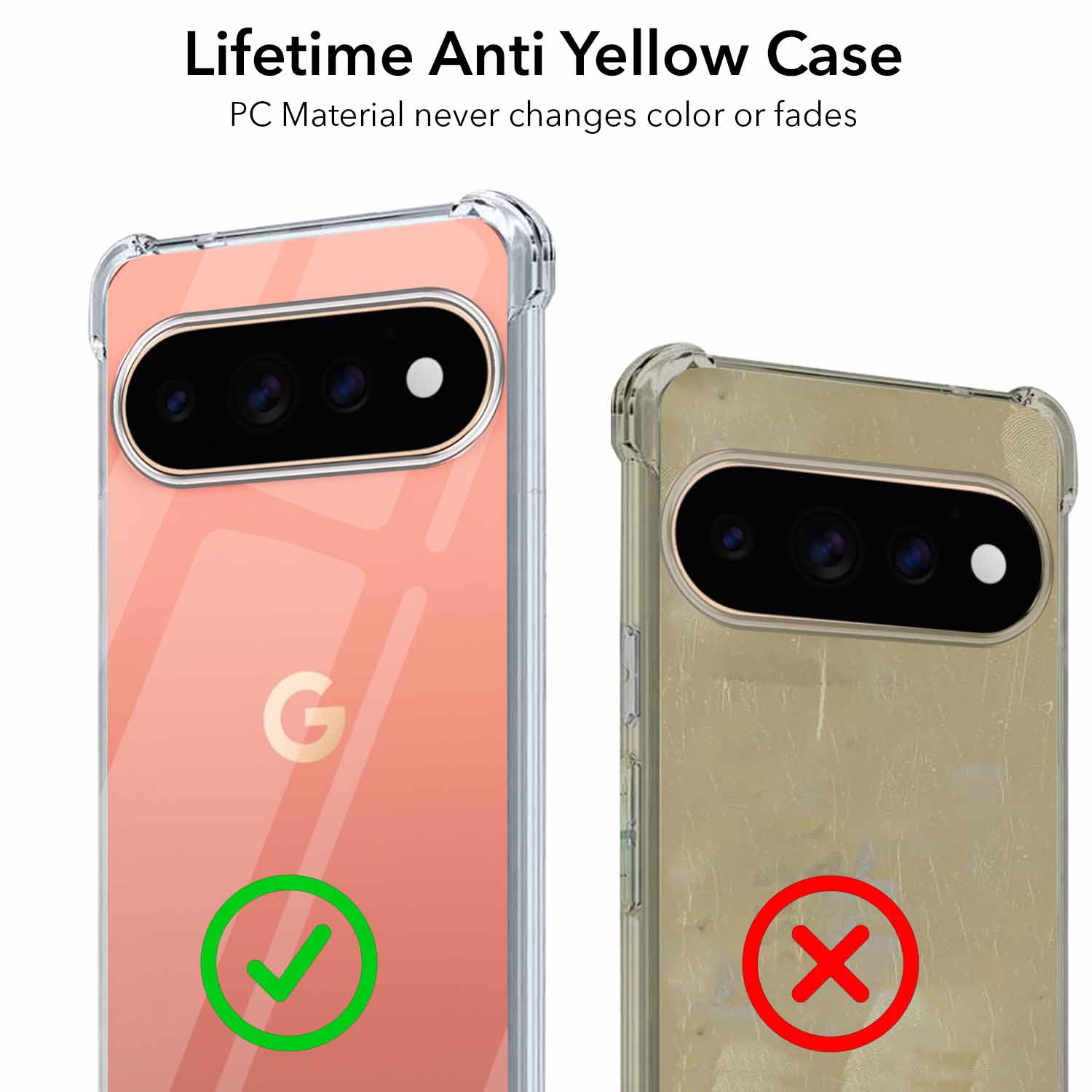 For Google Pixel 11 Pro XL Back Cover Shockproof Crystal-Clear (Drop & Camera Protection | Hard Polycarbonate) (Copy)