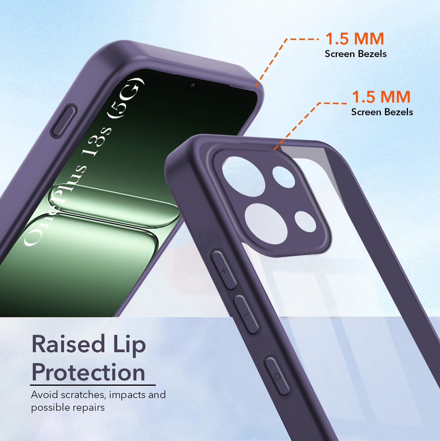 For OnePlus 13S Back Cover Case (Lifetime Anti Yellow | Anti Scratch | Crystal Clear Shockproof)