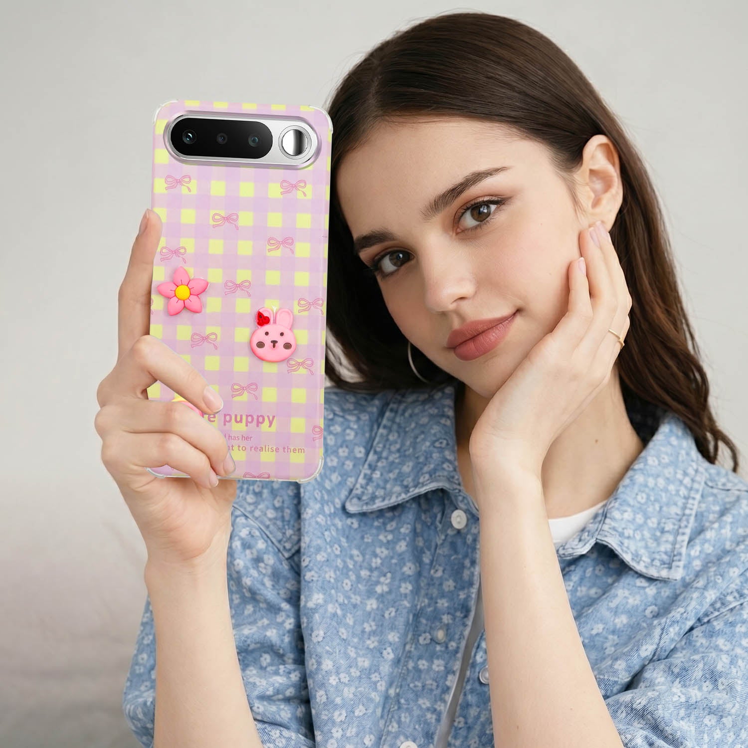 For Realme 16 Back Cover Case (3D Cute Cartoons | Hard Back Side Soft | Matte Premium Finish | HD Printing)