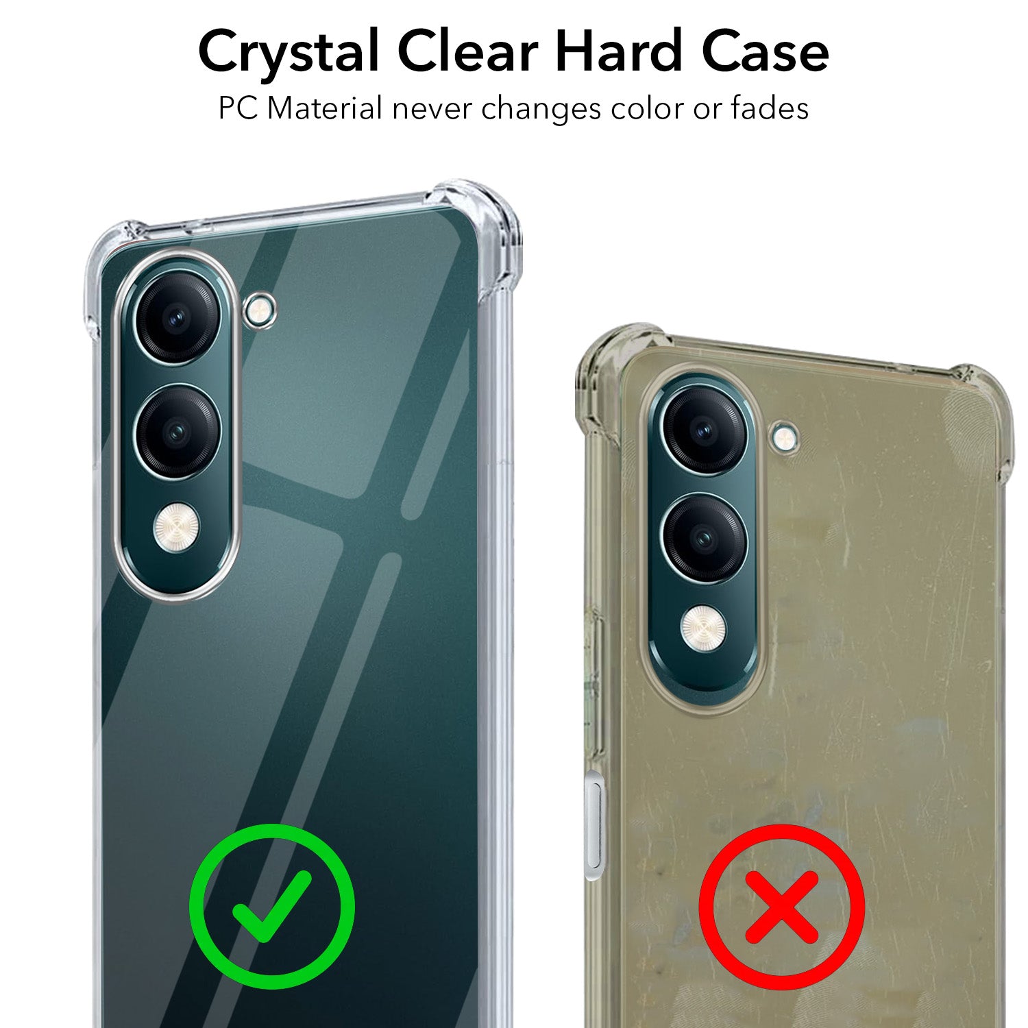 For Vivo iQOO Z10 Lite Back Cover Case Shockproof Crystal-Clear | Drop & Camera Protection | Hard Polycarbonate)