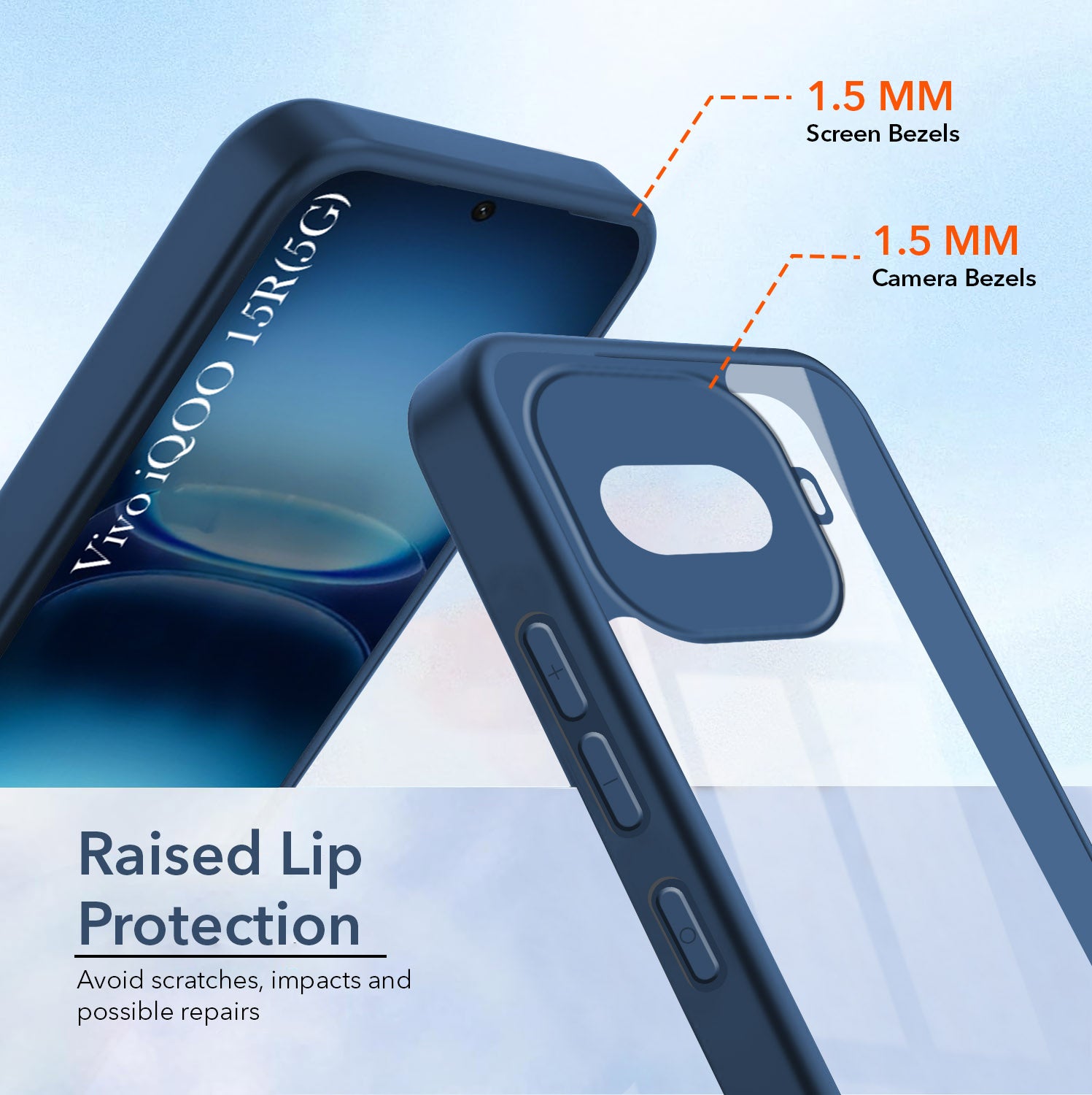 For Vivo iQOO 15R 5G Back Cover Case Ultra-Hybrid (Lifetime Anti Yellow | Anti Scratch | Crystal Clear Shockproof)