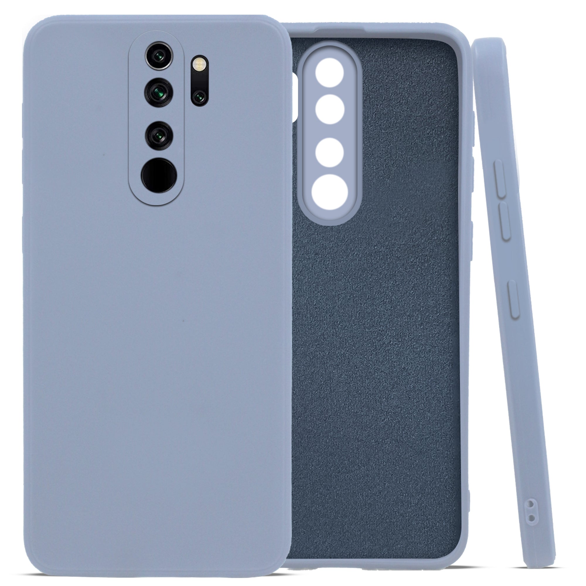 For Xiaomi Mi Redmi Note 8 Pro Back Cover Case ( Matte Finish Silicone with Inside Fiber cloth)