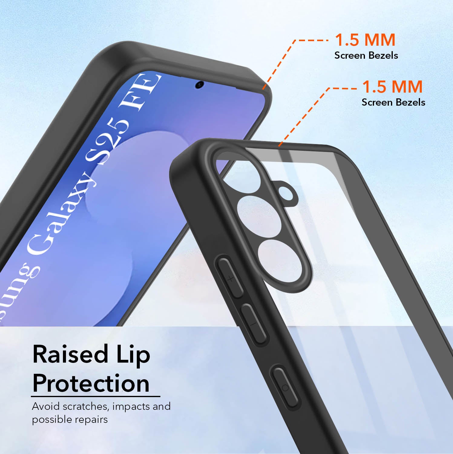 For Samsung Galaxy S25 FE Back Cover Case (Lifetime Anti Yellow | Anti Scratch | Crystal Clear Shockproof)